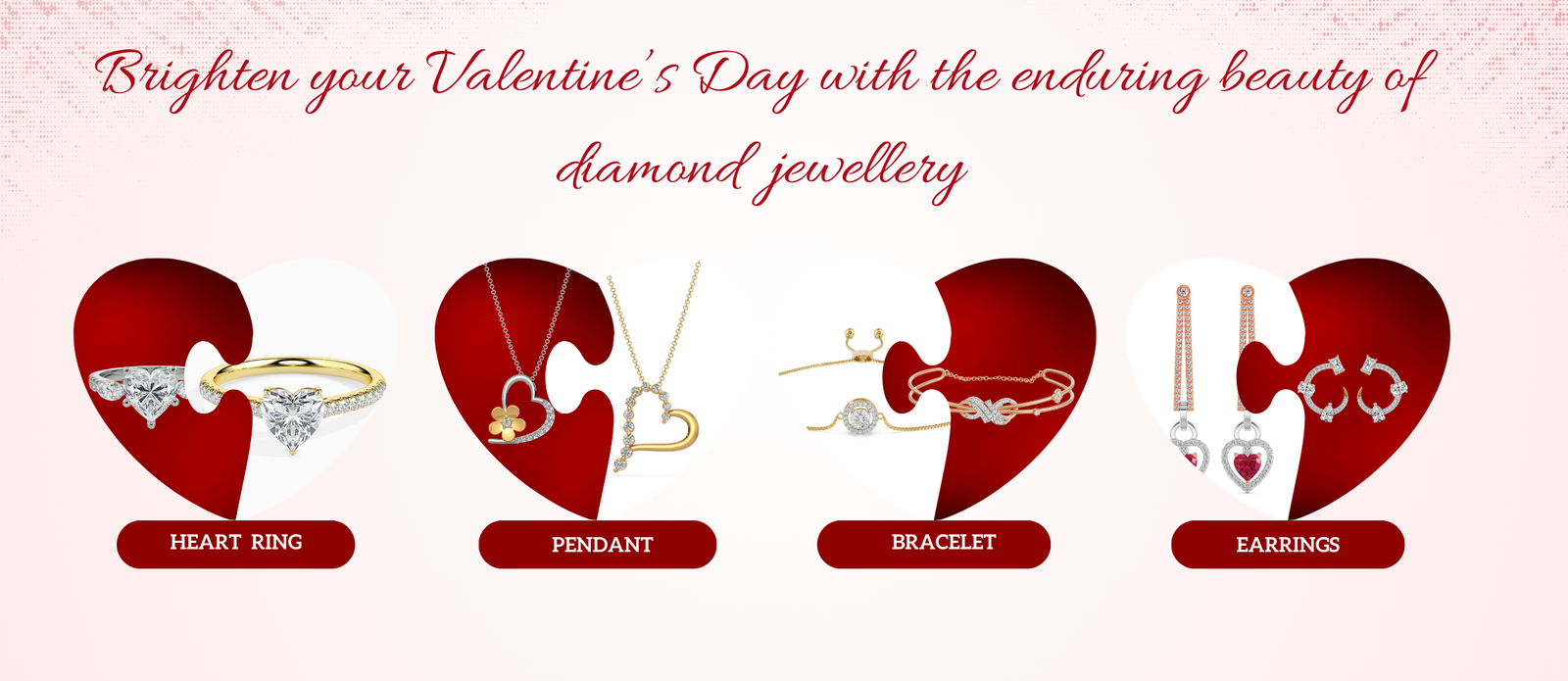 Valentine’s Day with the enduring beauty of diamond jewellery
