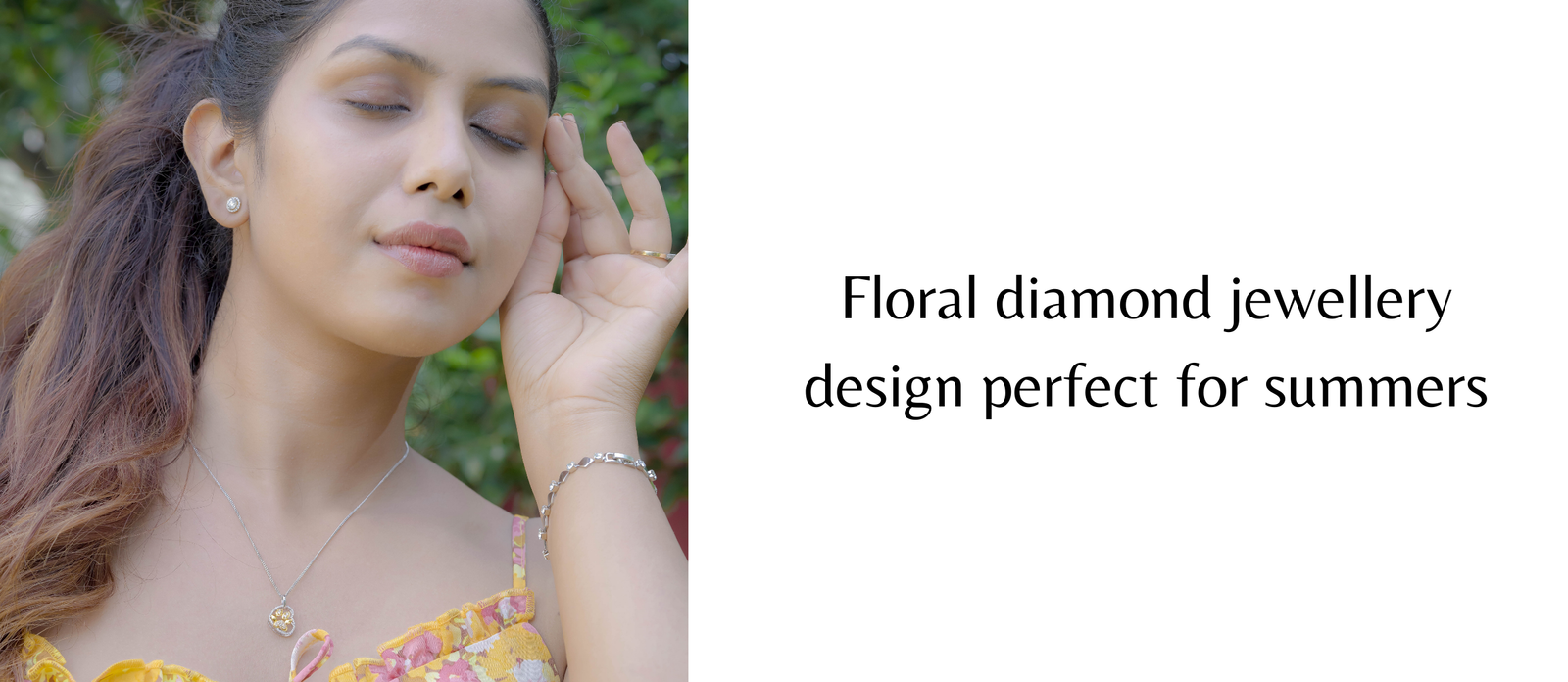 summer Floral diamond jewellery design