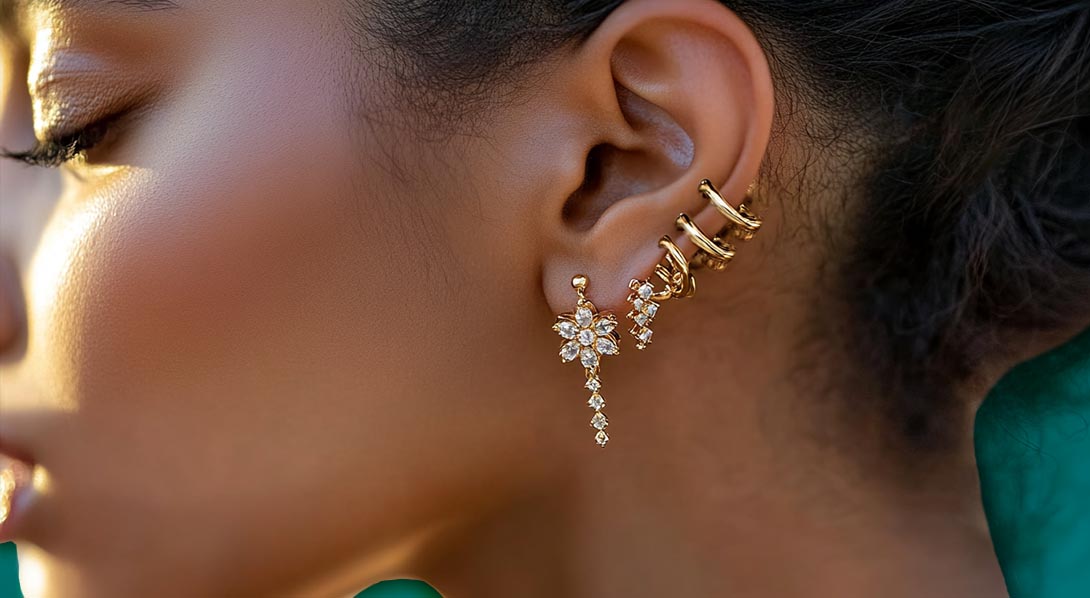 The Art of Layering Lab-Grown Diamond Earrings