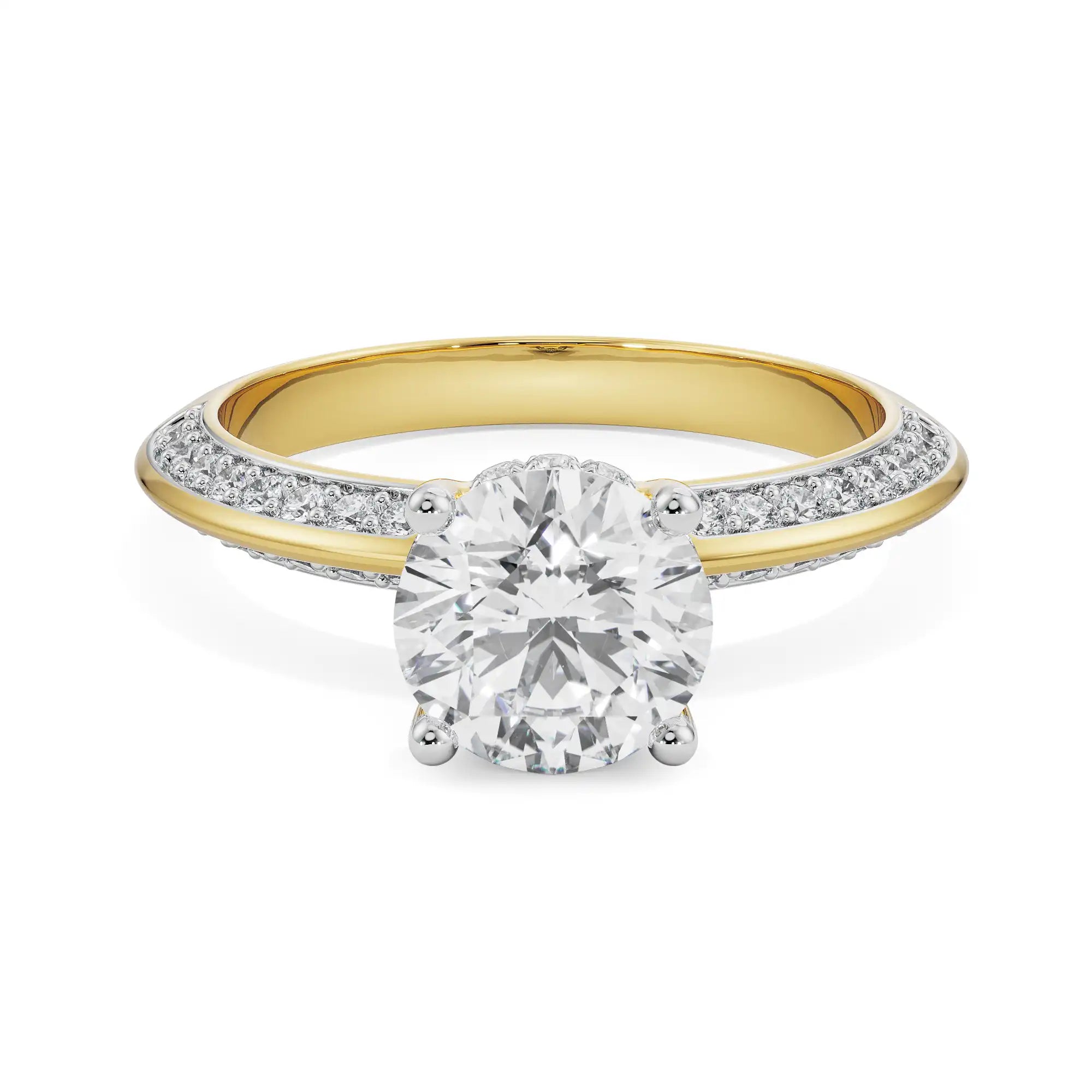Georgia Round Diamond Ring Front View