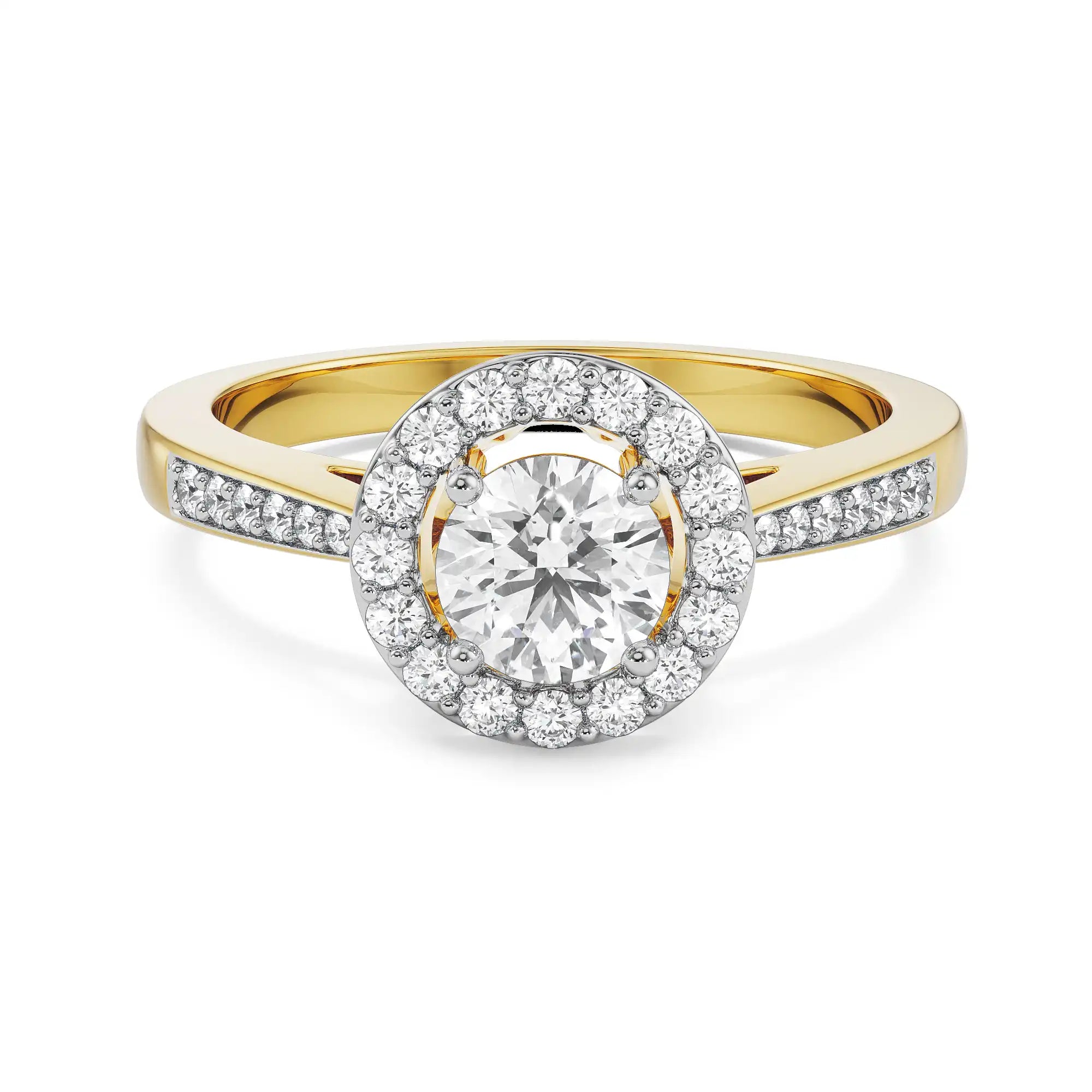 Jenny Halo Diamond Ring Front View
