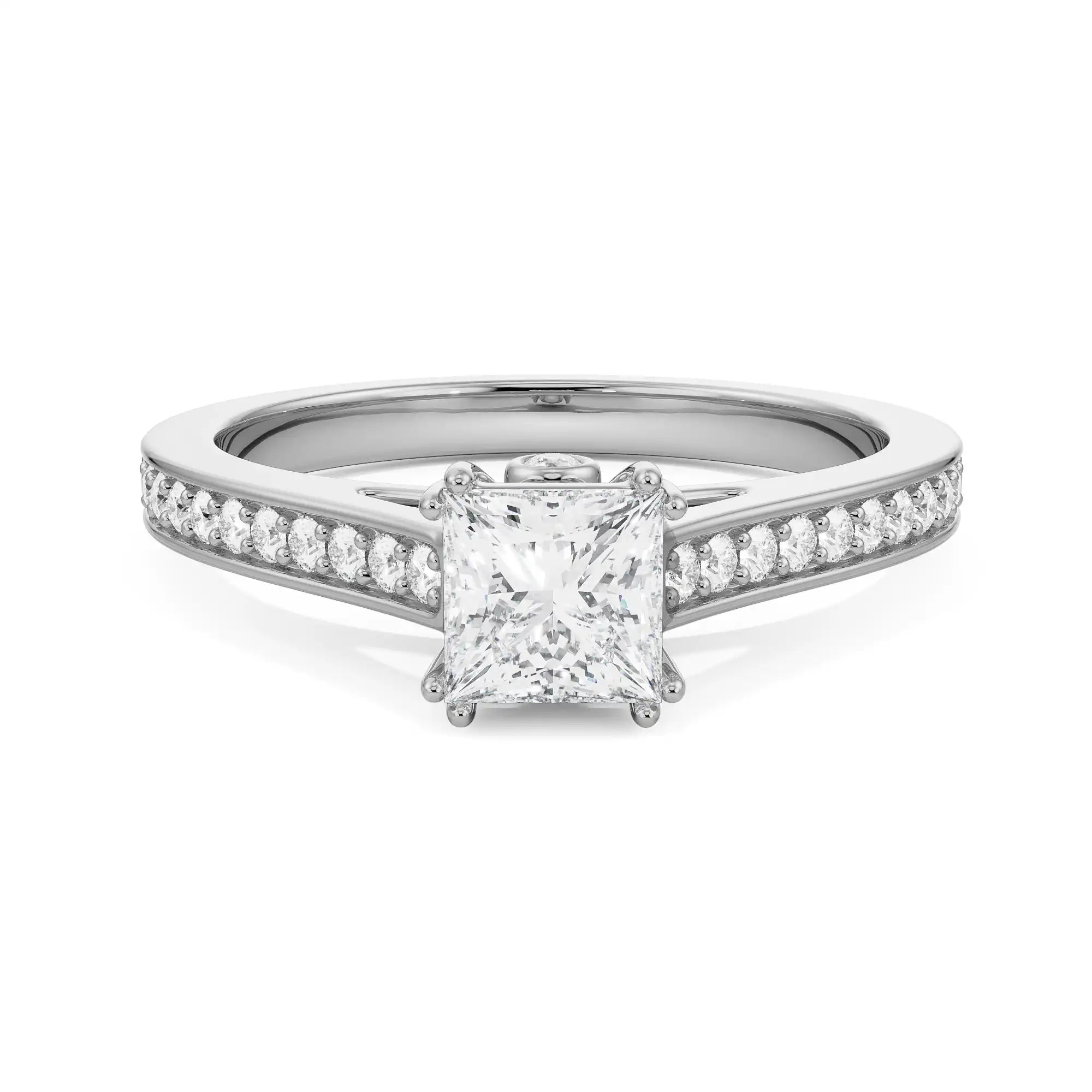 Rebecca Timeless Solitaire Ring Front View