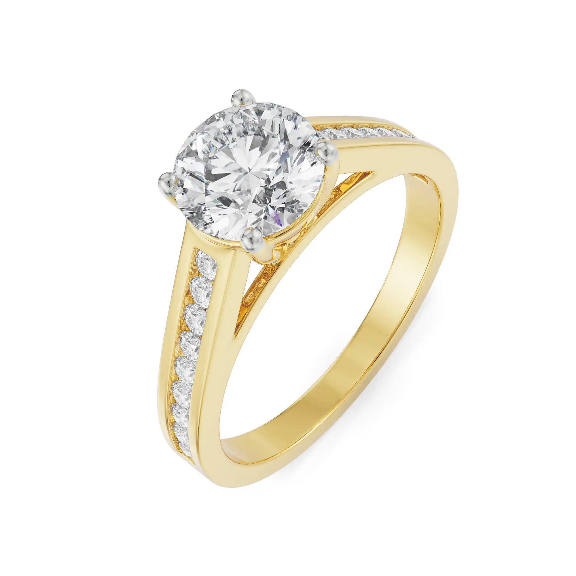 Vanessa Solitaire Ring Top View