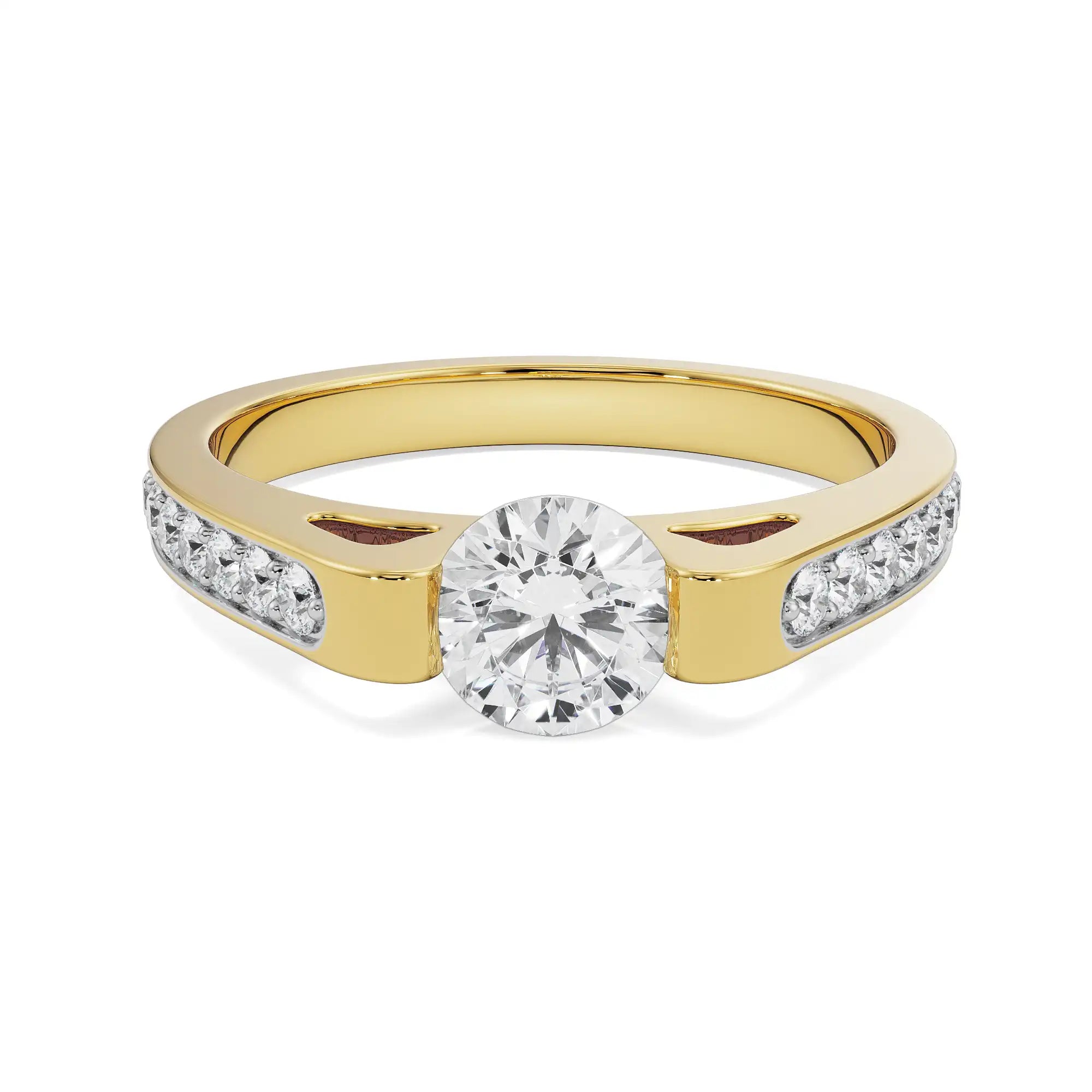 Samantha Solitaire Engagement Ring Front View