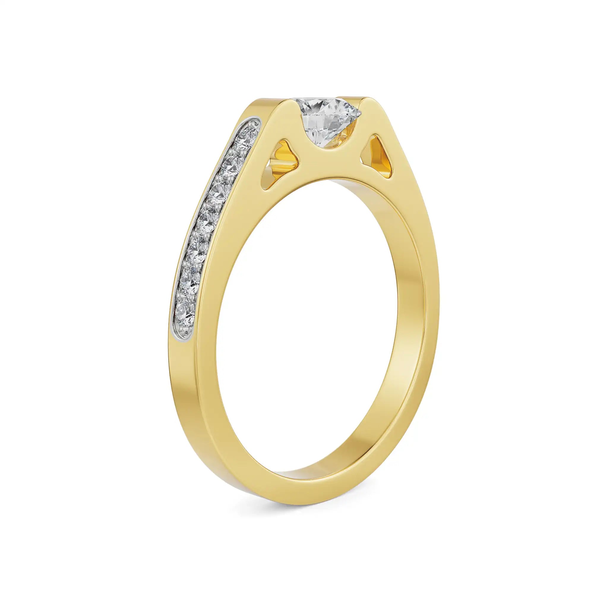 Samantha Solitaire Engagement Ring Side View