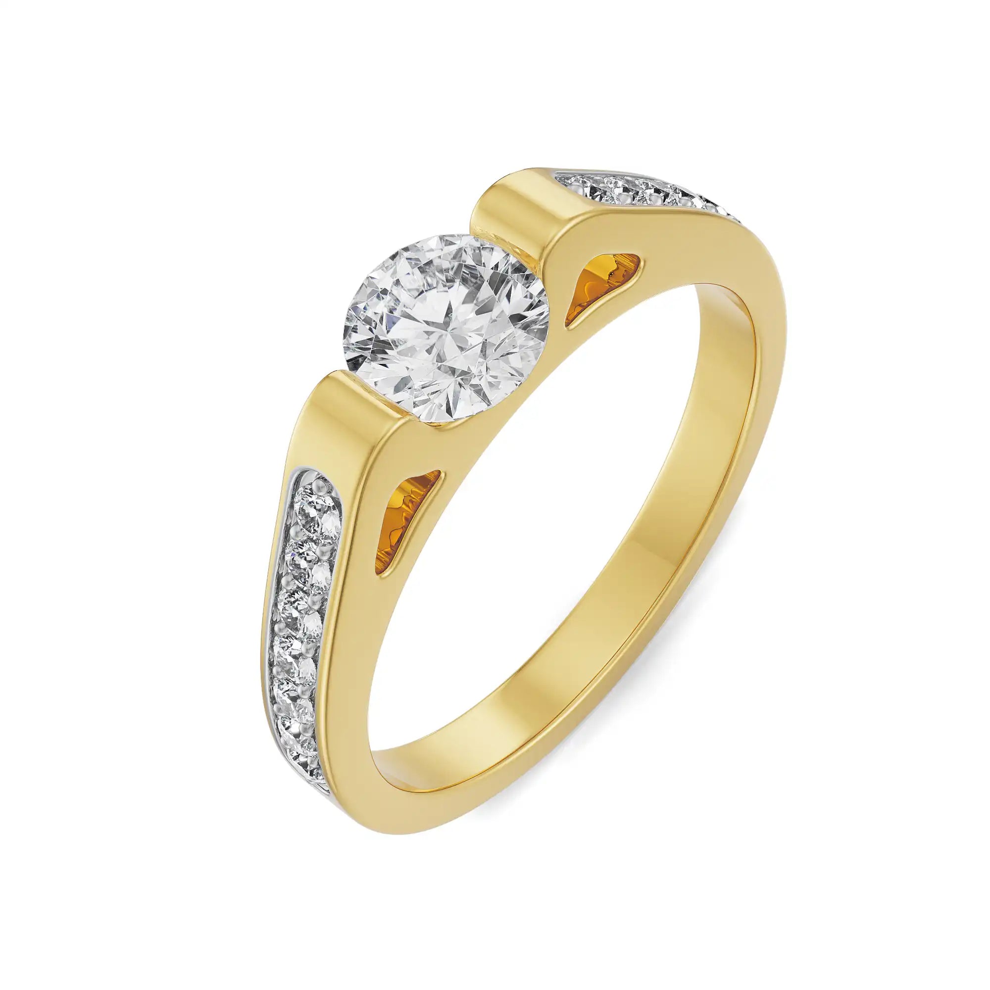 Samantha Solitaire Engagement Ring Top View