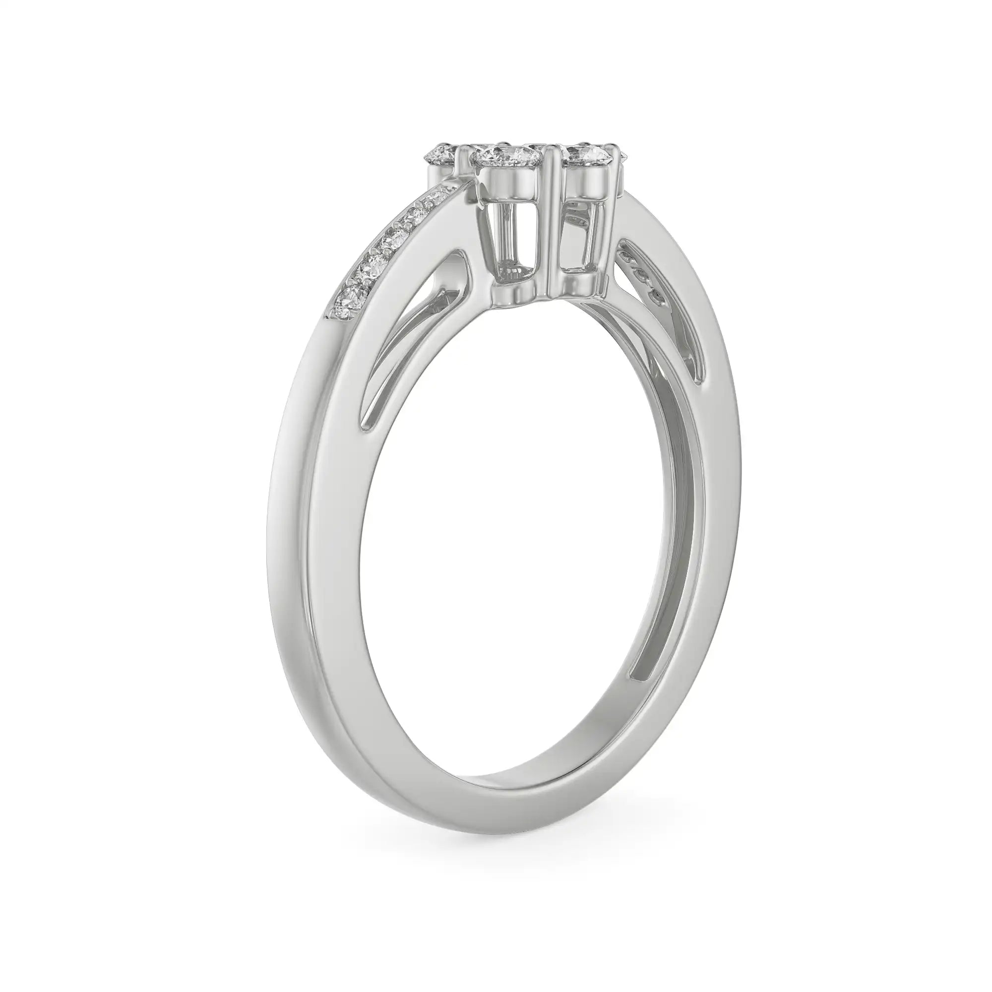 Caroline Engagement Ring Side View
