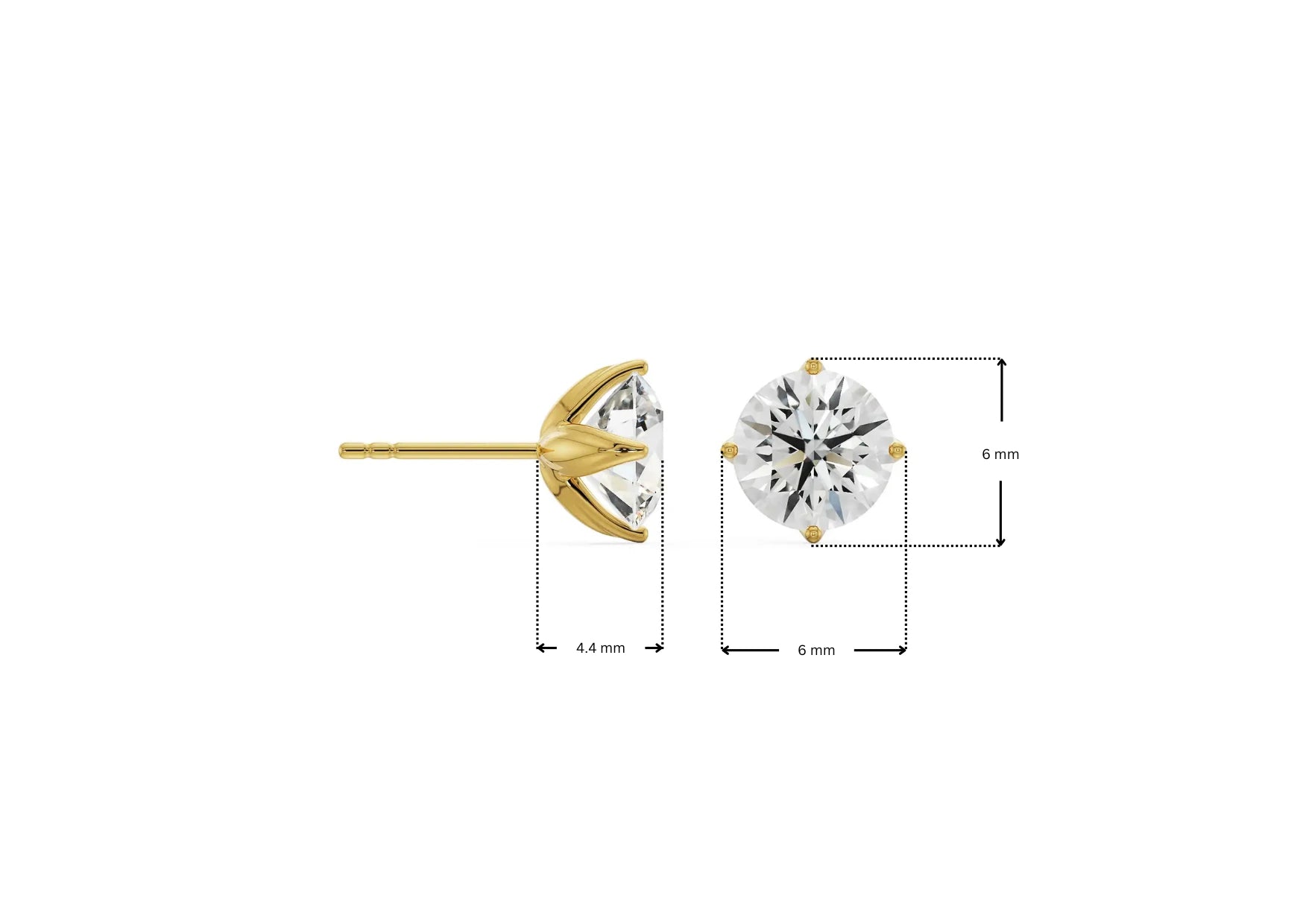 0.5 CT Lyla Blooming Lab Diamond Studs