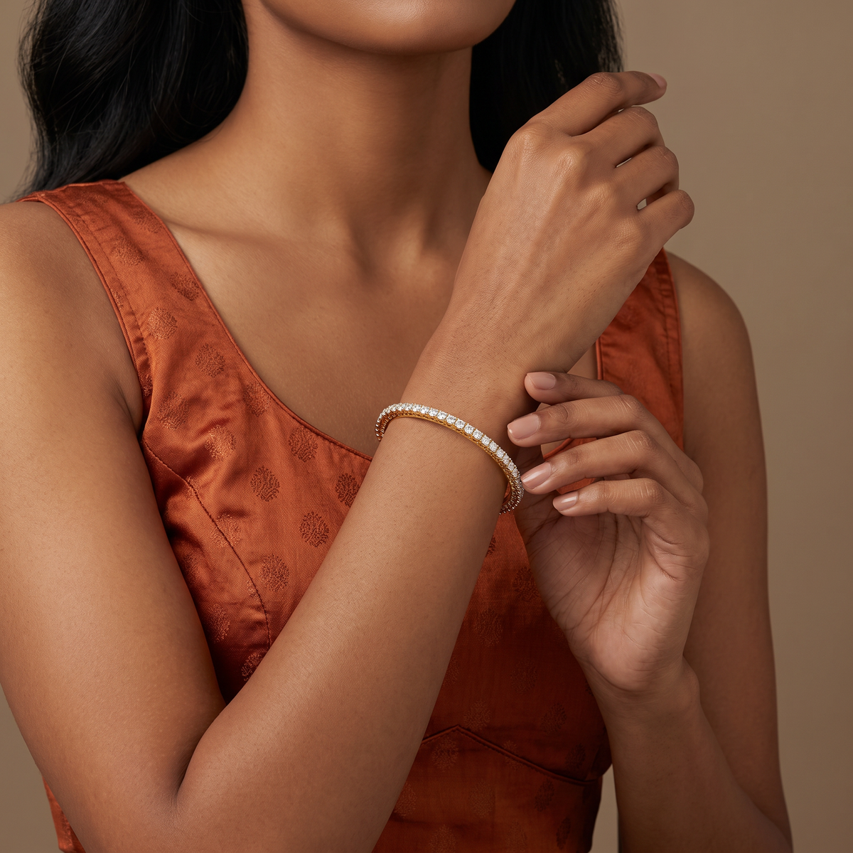 Classic Charm Lab Grown Diamond Bangle