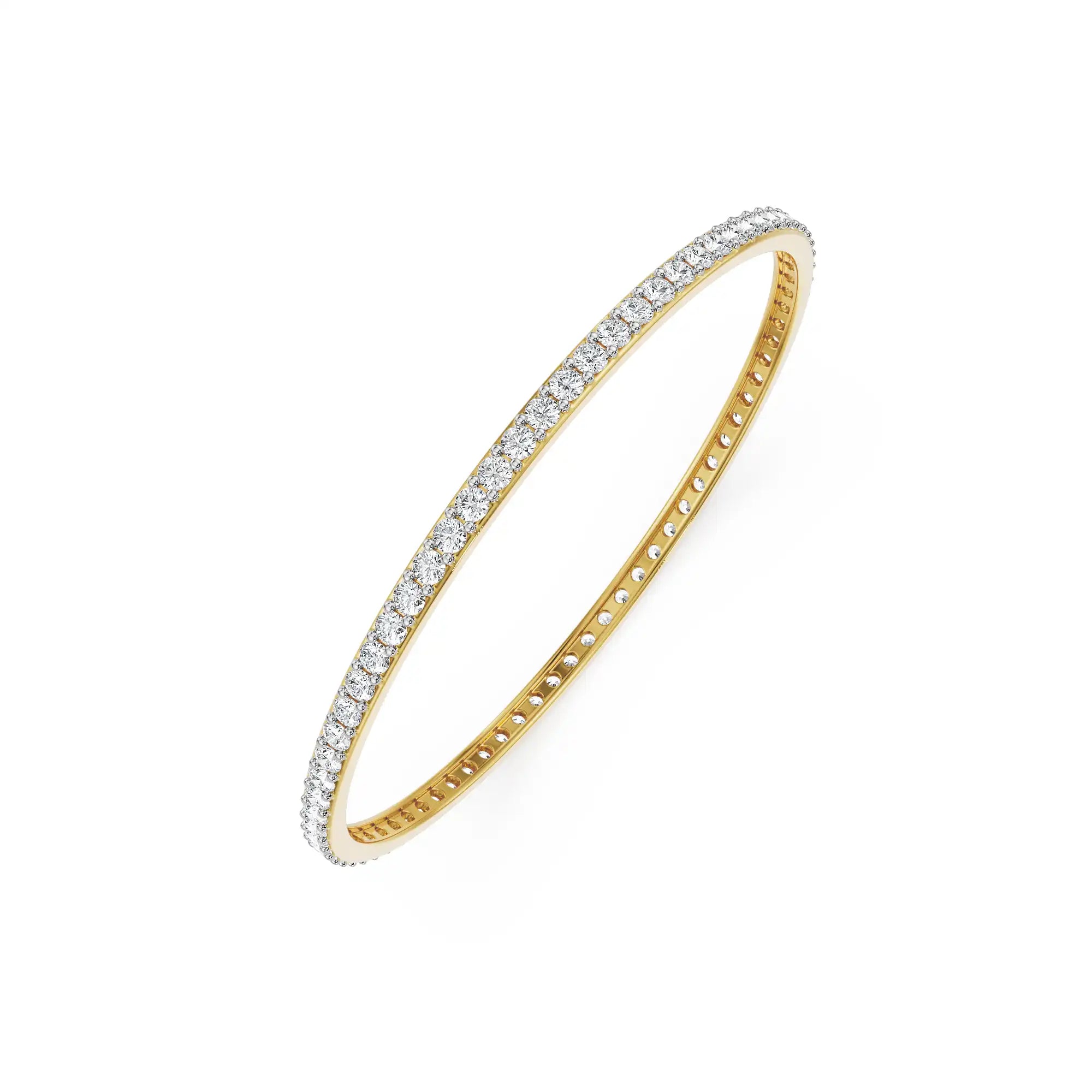 Sienna Statement Lab Grown Diamond Bangle - top view