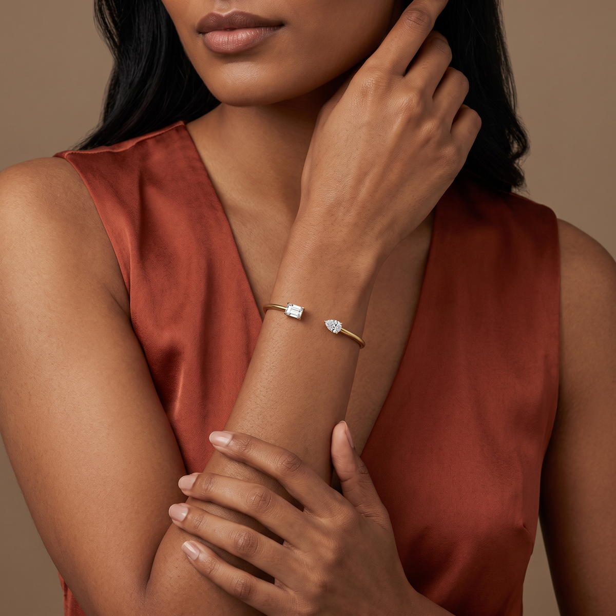 Golden Muse Lab Grown Diamond Bangle