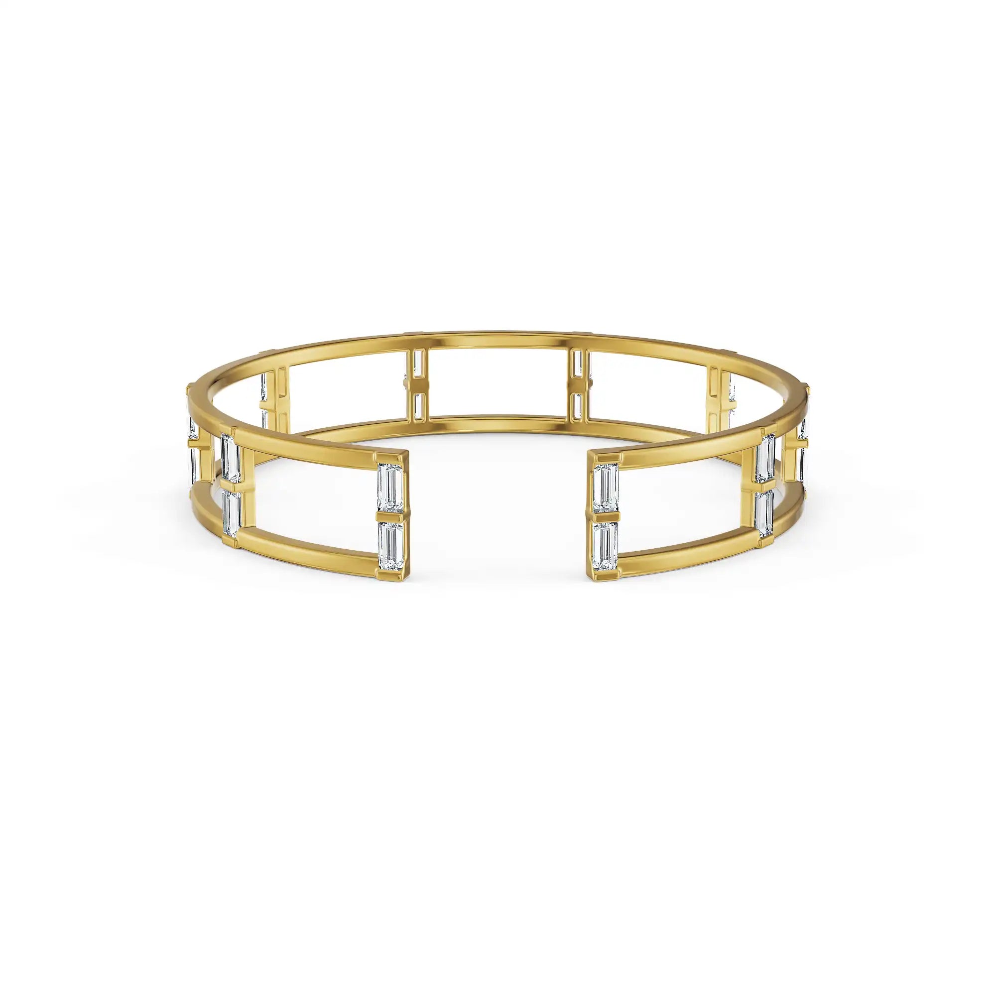 Linear Luxe Lab Grown Diamond Bangle