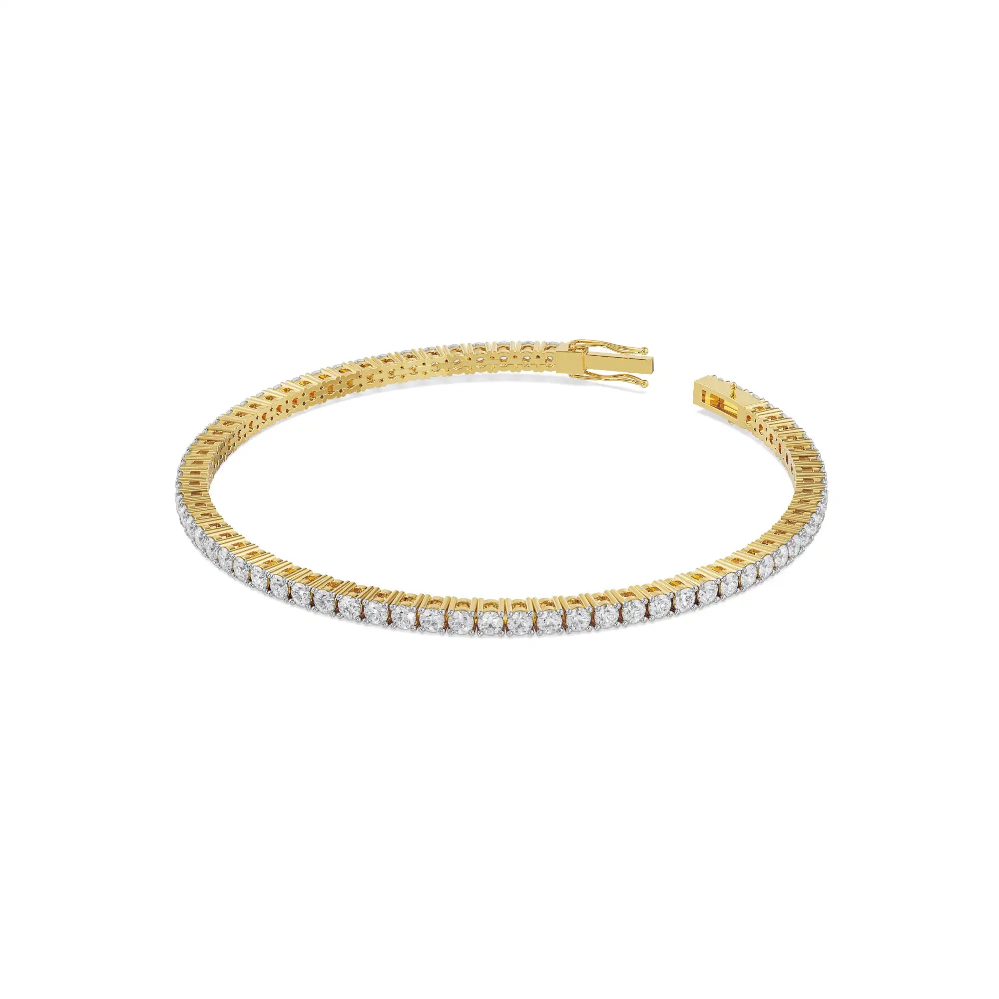 4 Pointer Diamond Tennis Bracelet Prospective View