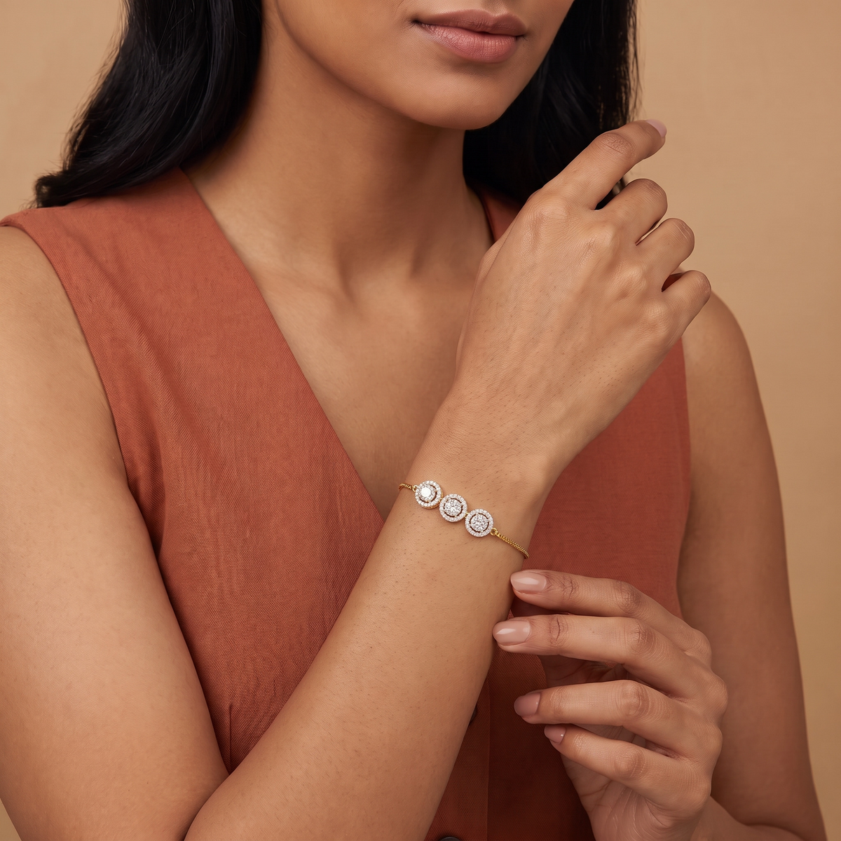 Elegant Trio Lab Grown Diamond Bracelet