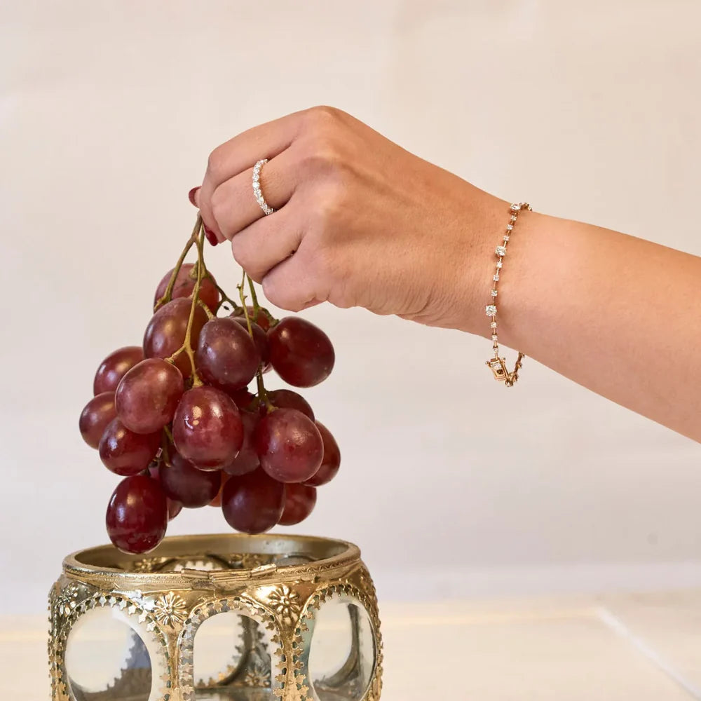 Spaced Tennis Lab Grown Diamond Bracelet 9KT