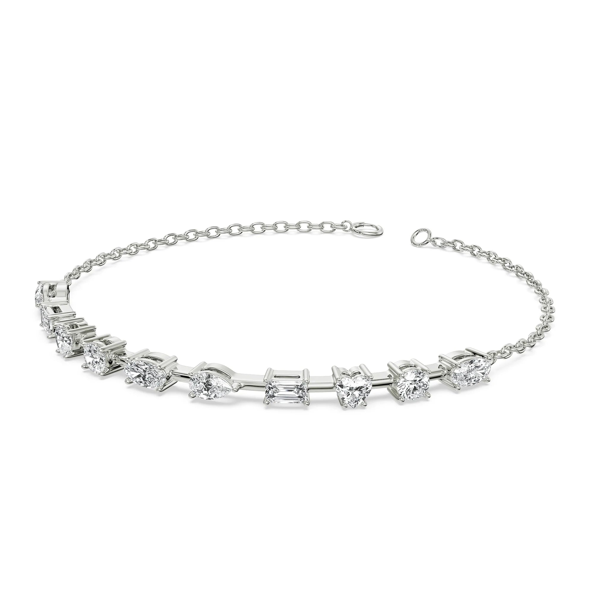 Multi Lab Grown Diamond Tennis Bracelet_in-stock