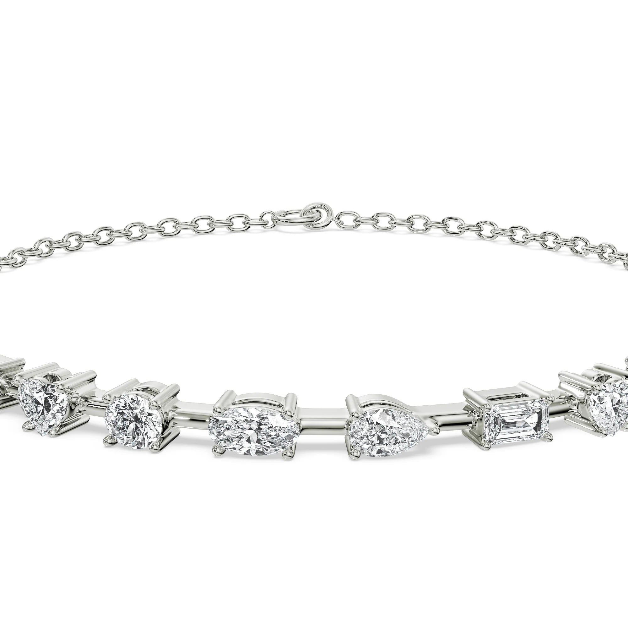 Multi Lab Grown Diamond Tennis Bracelet_in-stock