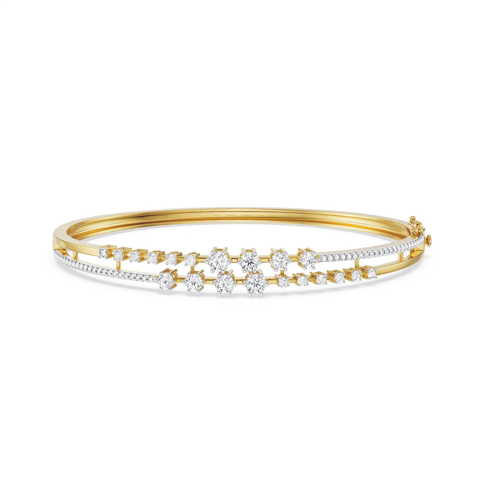 Jia Dainty Diamond Bracelet front view in 9KT