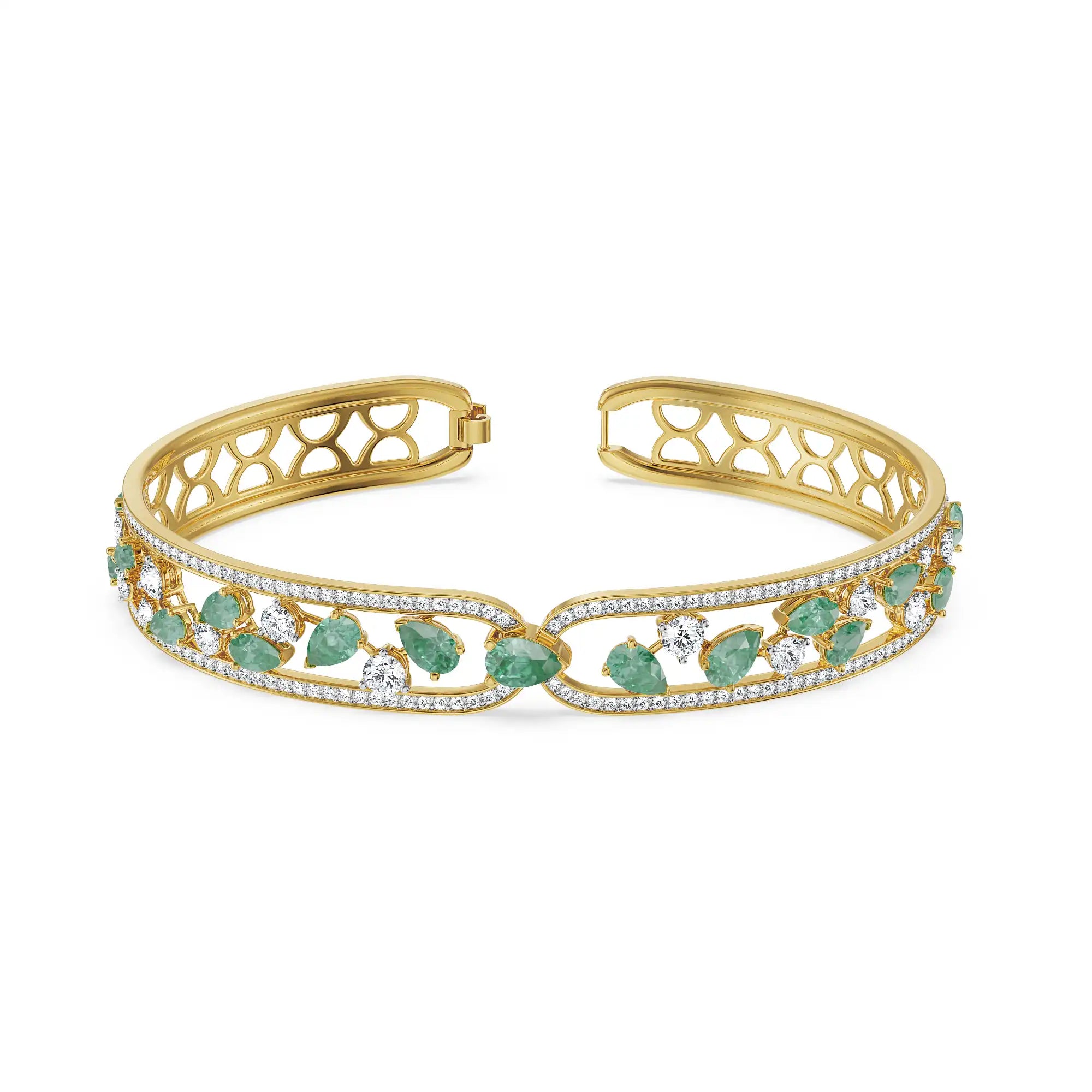 Tracy Emerald Lab Grown Diamond Bracelet - Prospective View