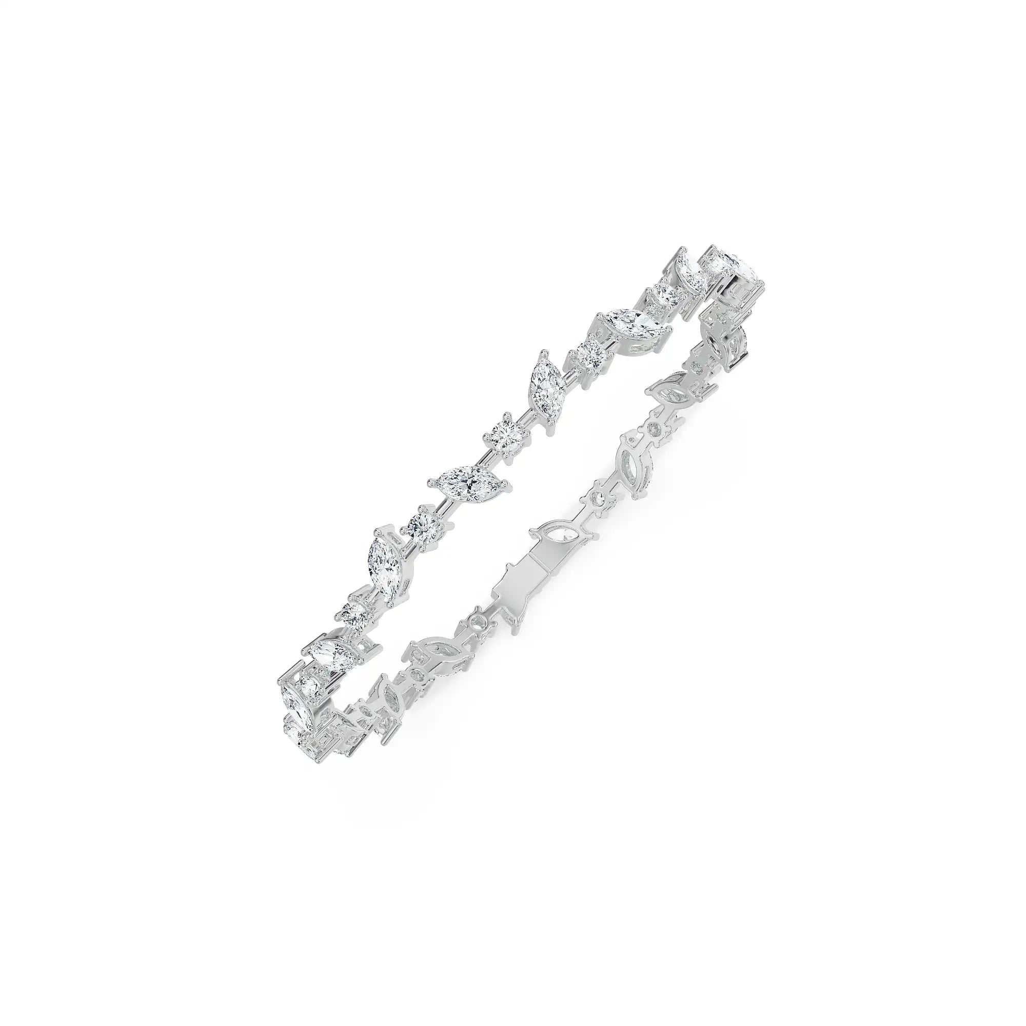 Marquise Muse Lab Grown Diamond Bracelet - top view