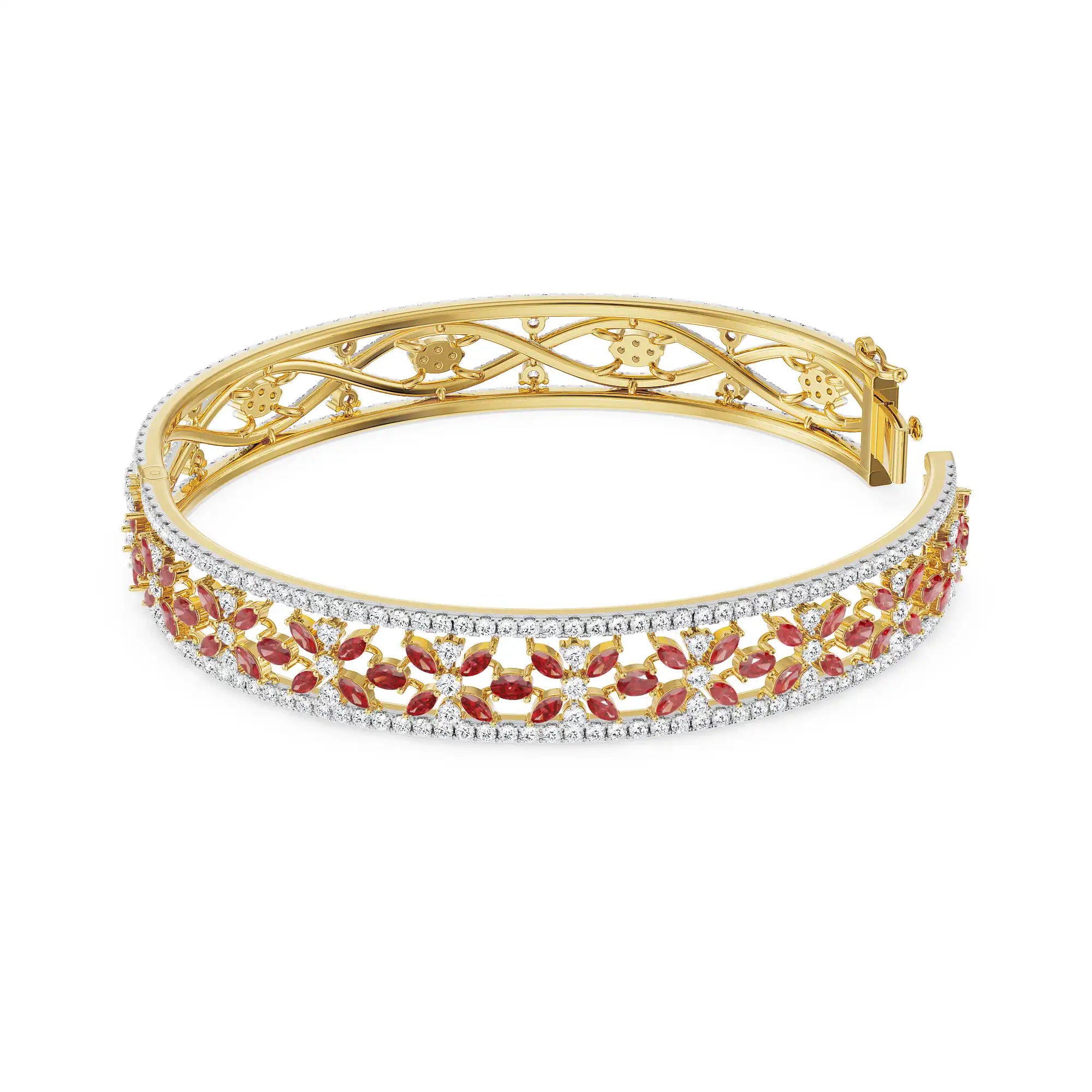 Convertible Tira Lab Grown Diamond Bracelet - side view