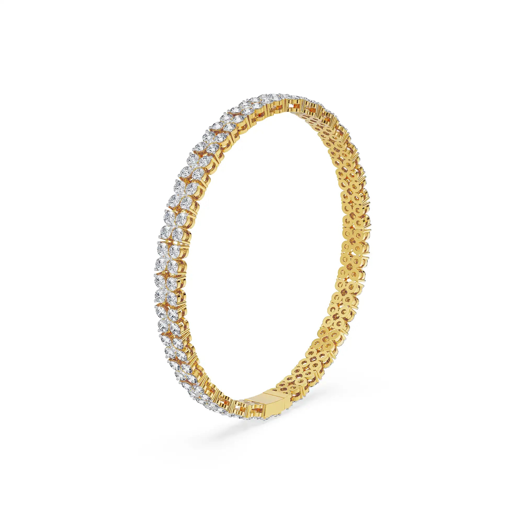 Florence Lab Grown Diamond Tennis Bracelet - side view