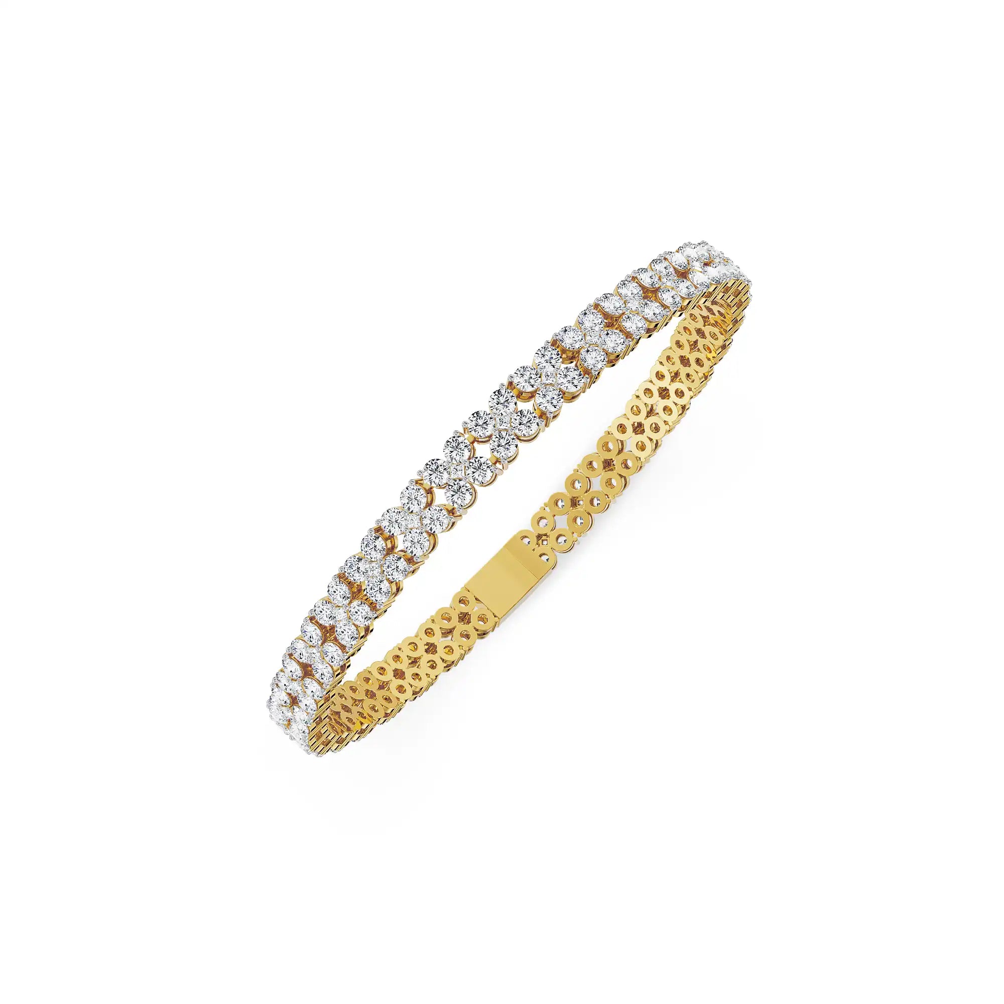 Florence Lab Grown Diamond Tennis Bracelet - top view