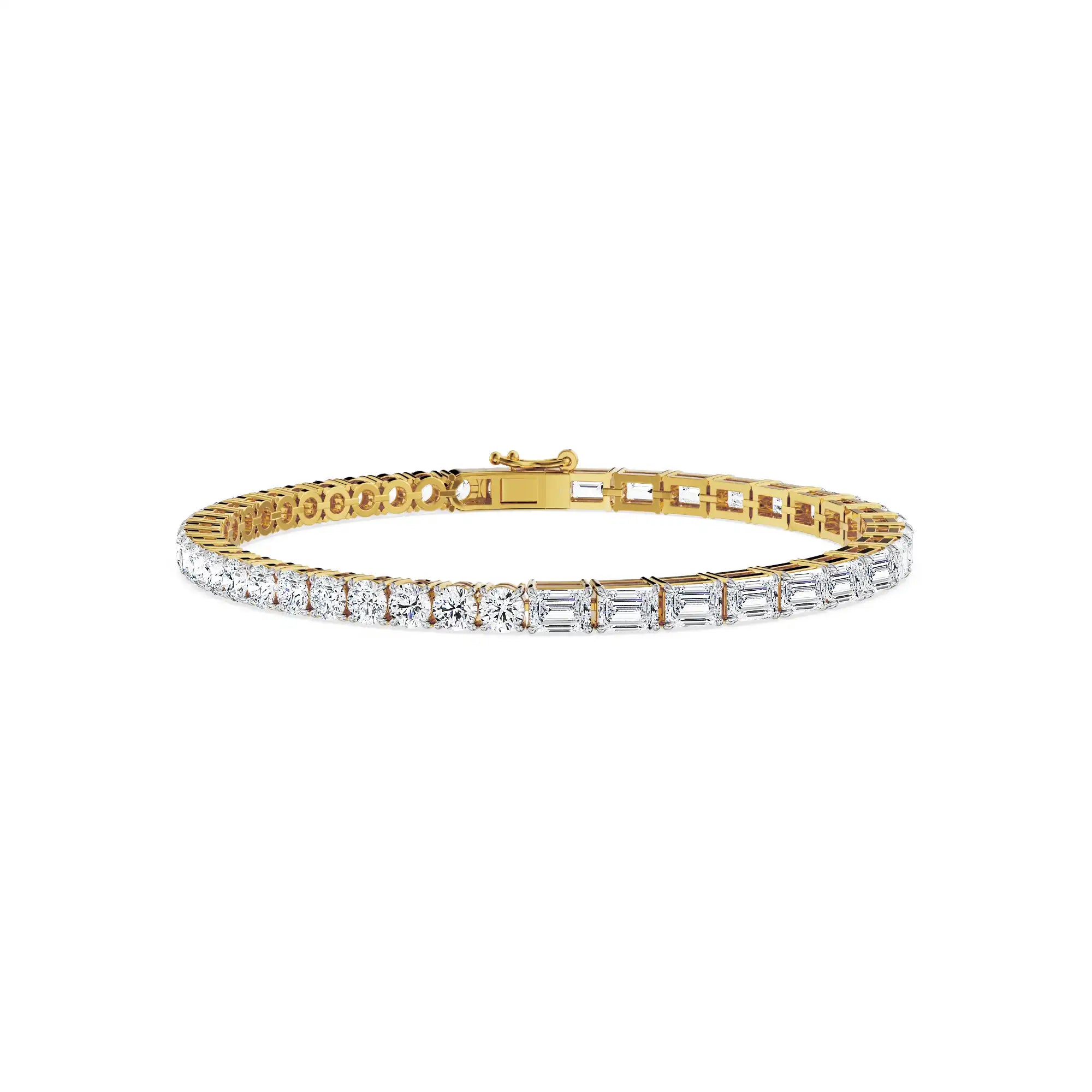 Dual Brilliance Lab Grown Diamond Bracelet - front view
