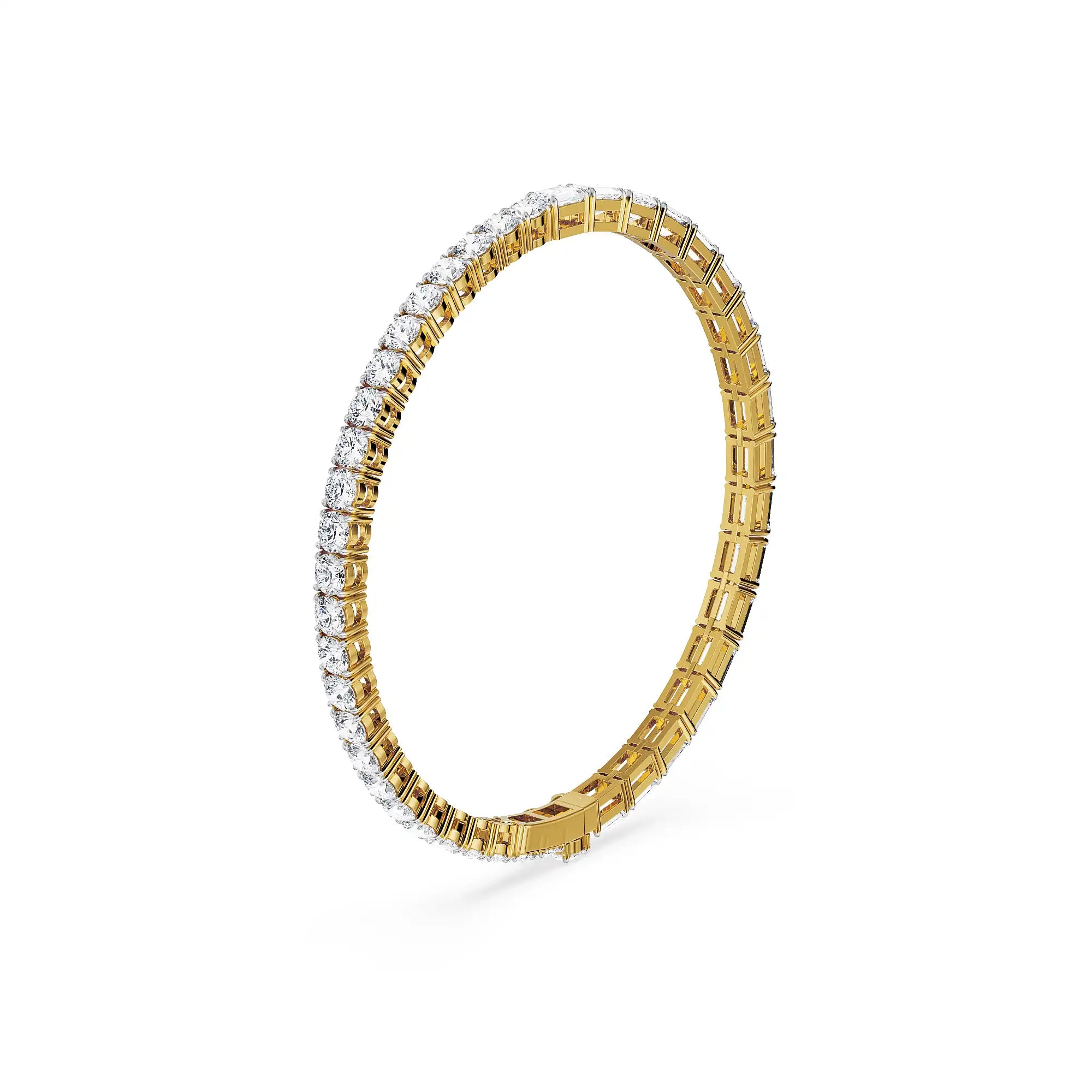 Dual Brilliance Lab Grown Diamond Bracelet - side view