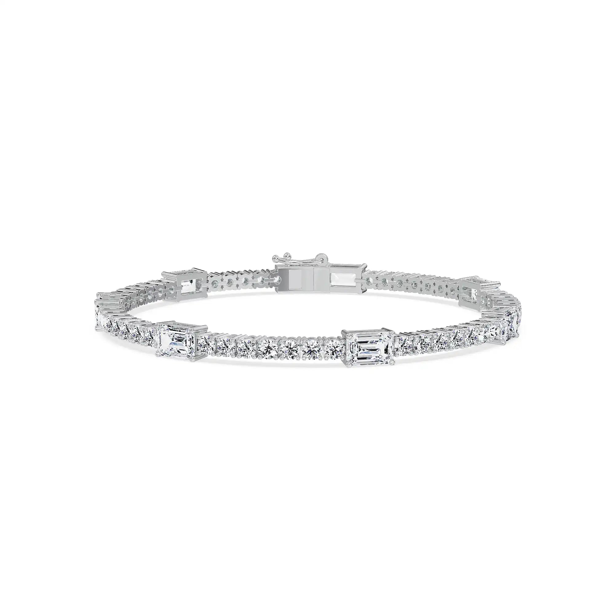 Interval Glow Lab Grown Diamond Bracelet - front view