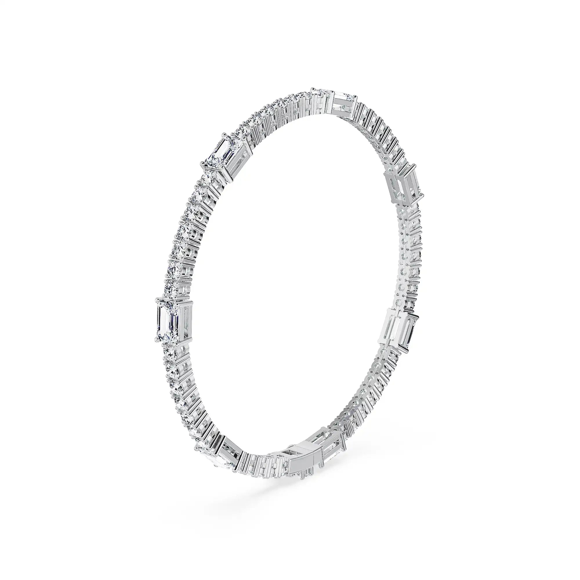 Interval Glow Lab Grown Diamond Bracelet - side view