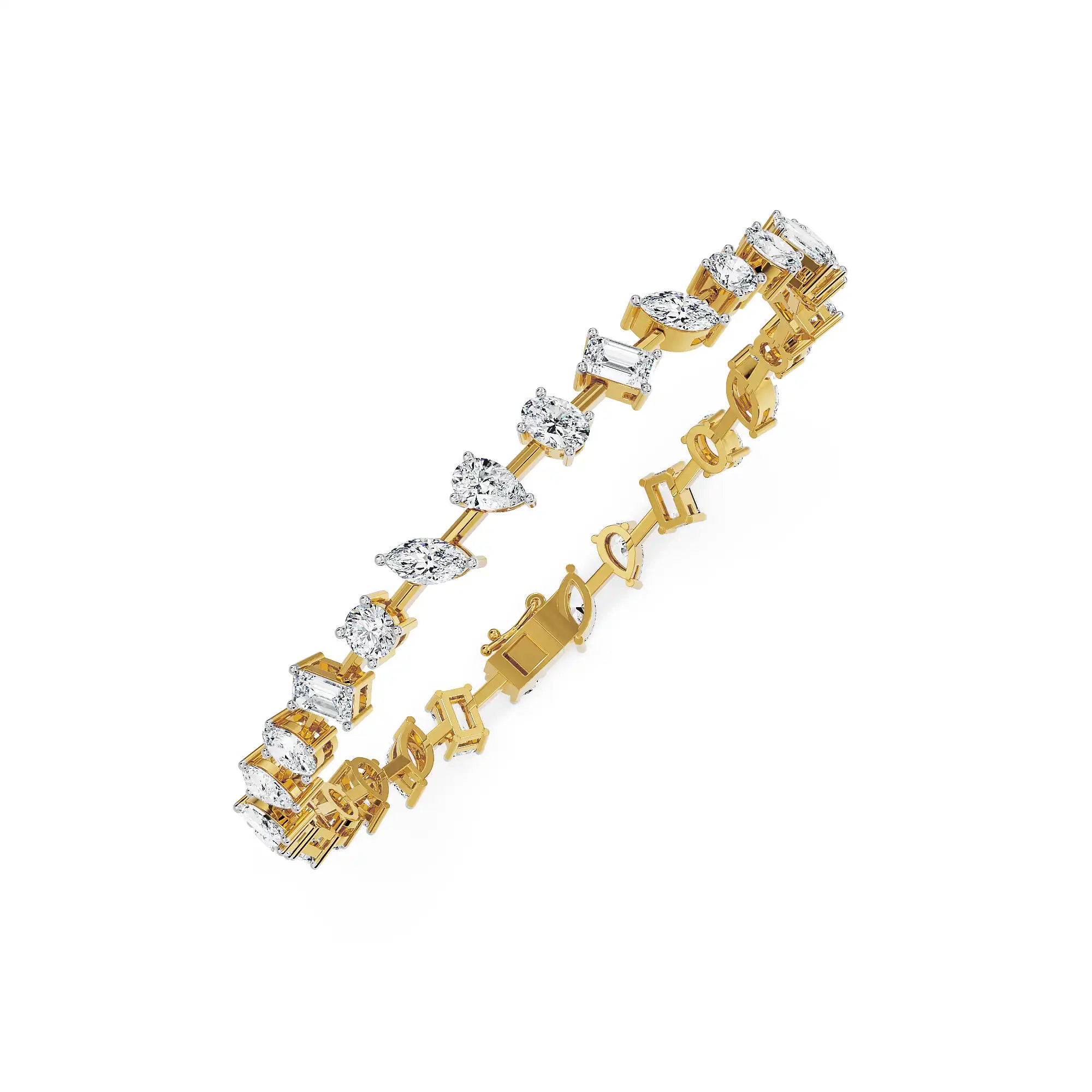 Timeless Glow Lab Grown Diamond Bracelet - top view