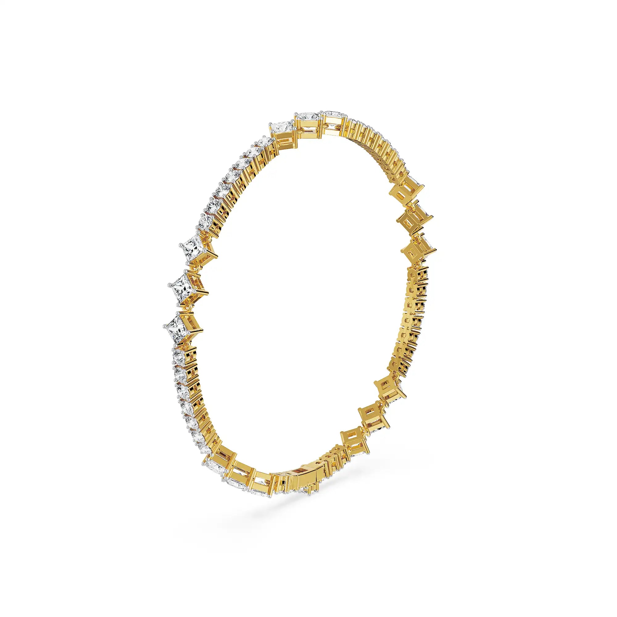 Trio Brilliance Lab Grown Diamond Bracelet - side view