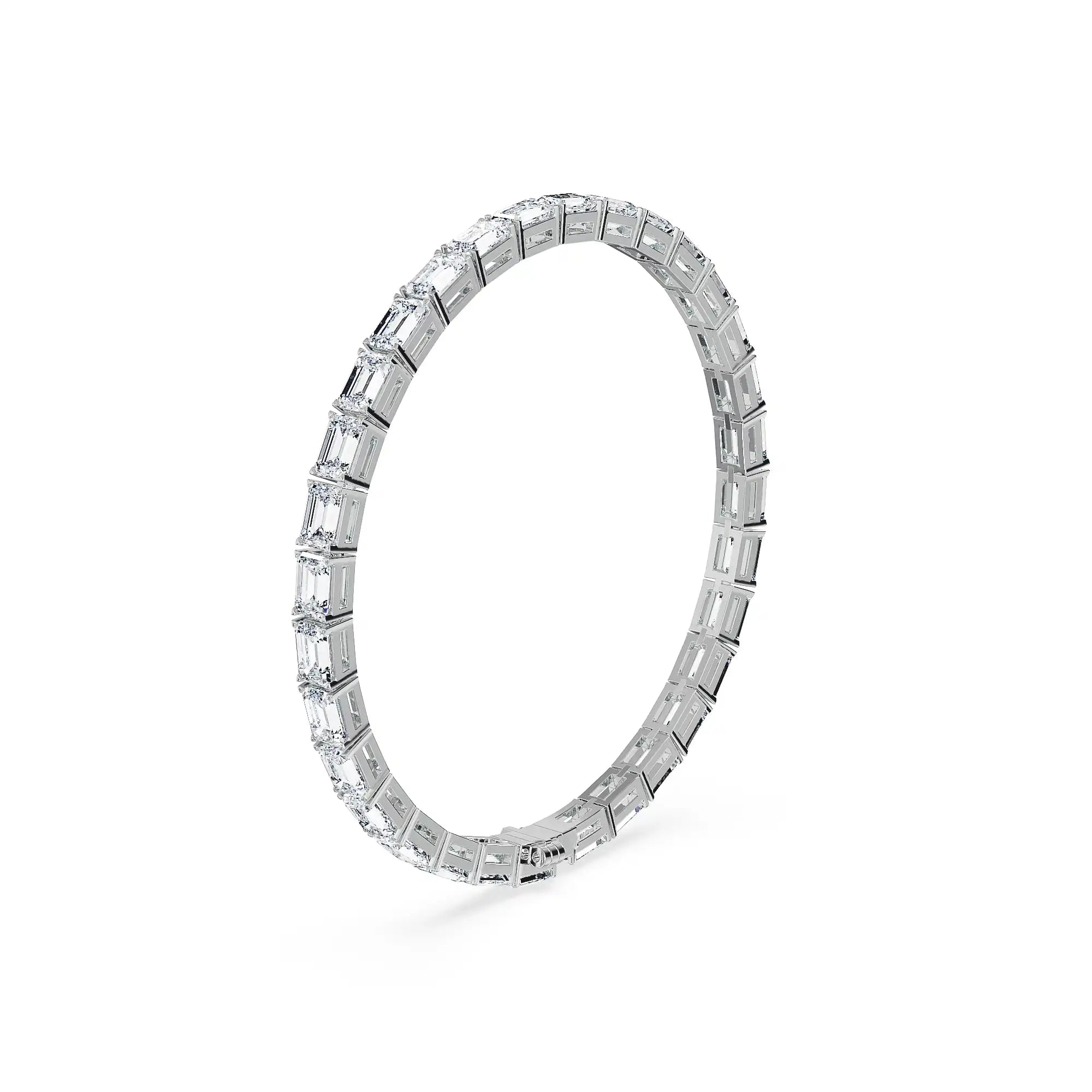 Emy Lab Grown Diamond Tennis Bracelet - side view