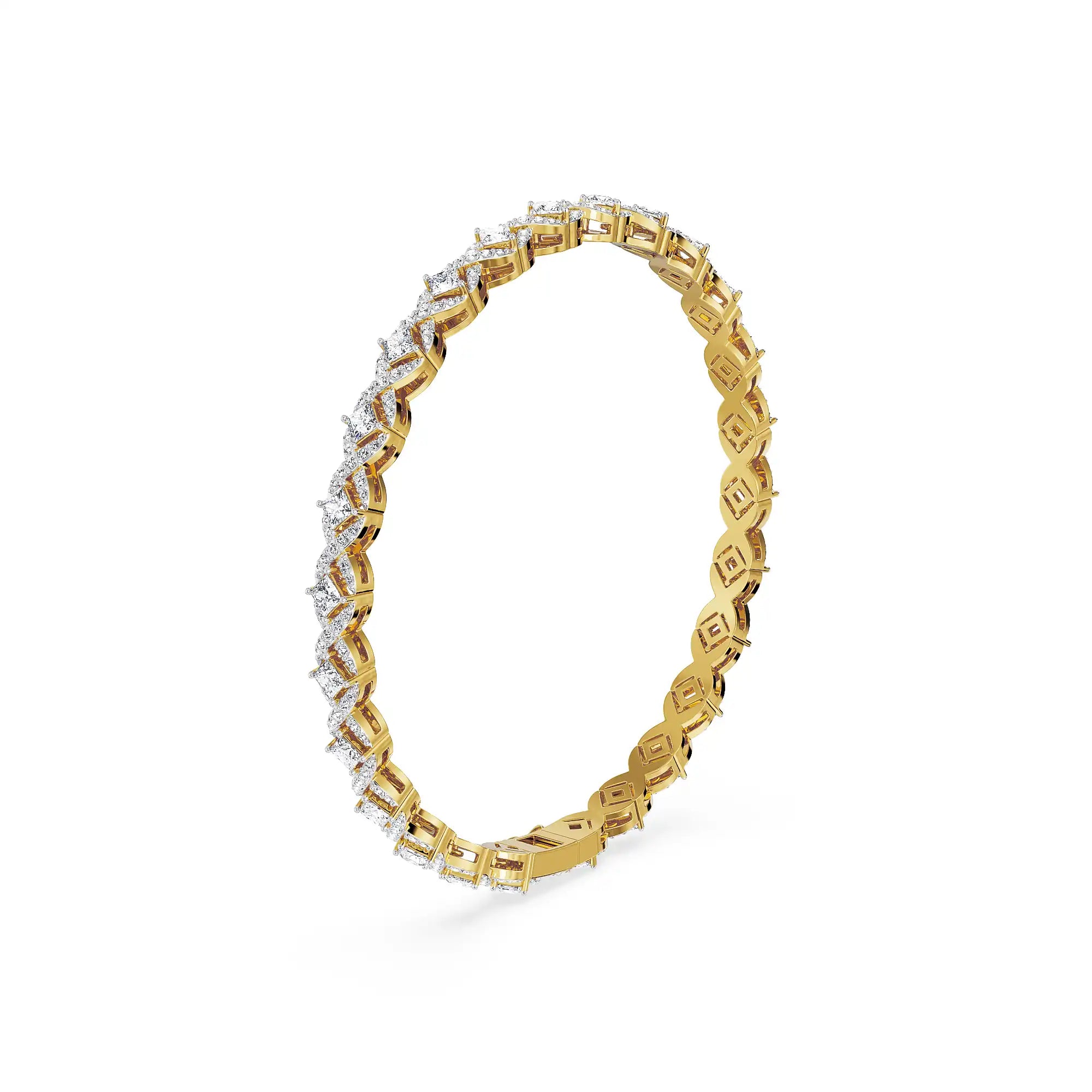 Twilight Blush Lab Grown Diamond Bracelet - side view