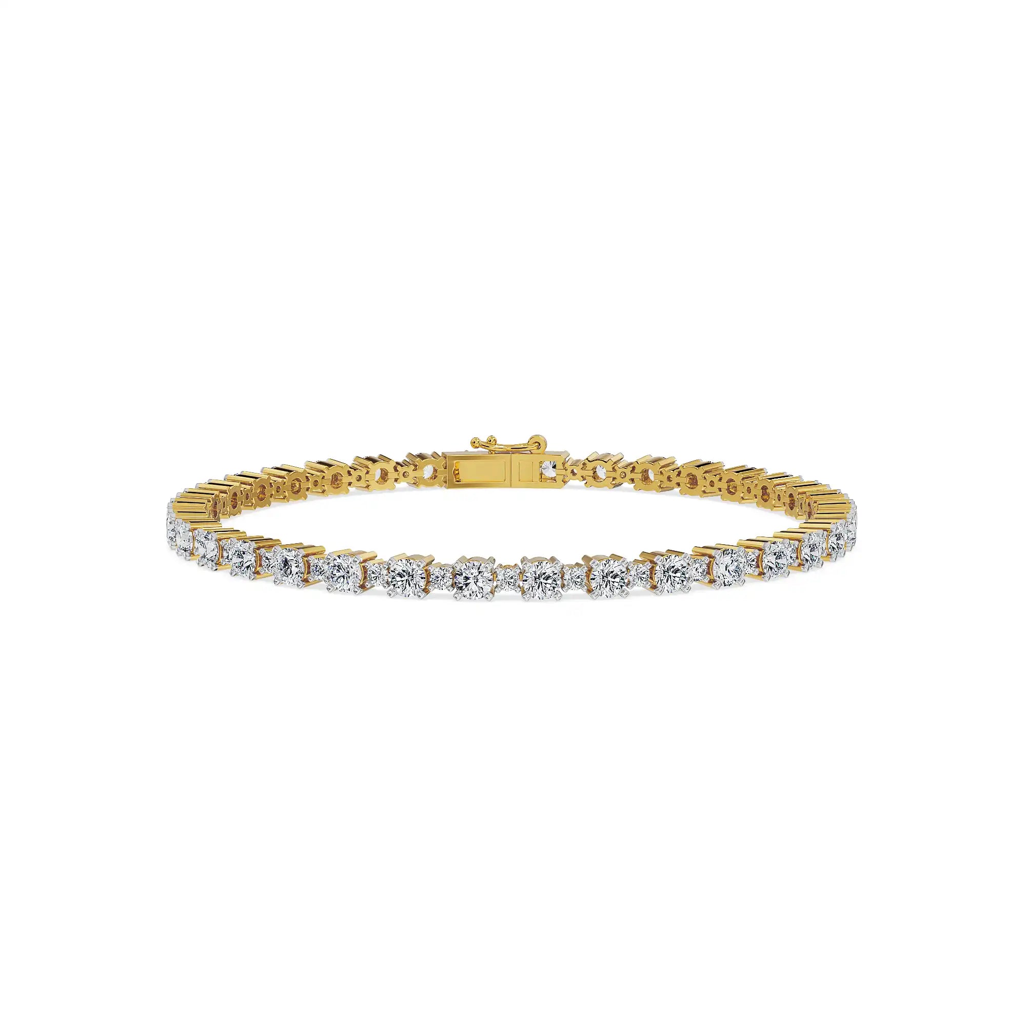 Eternal Glam Lab Grown Diamond Tennis Bracelet - front view