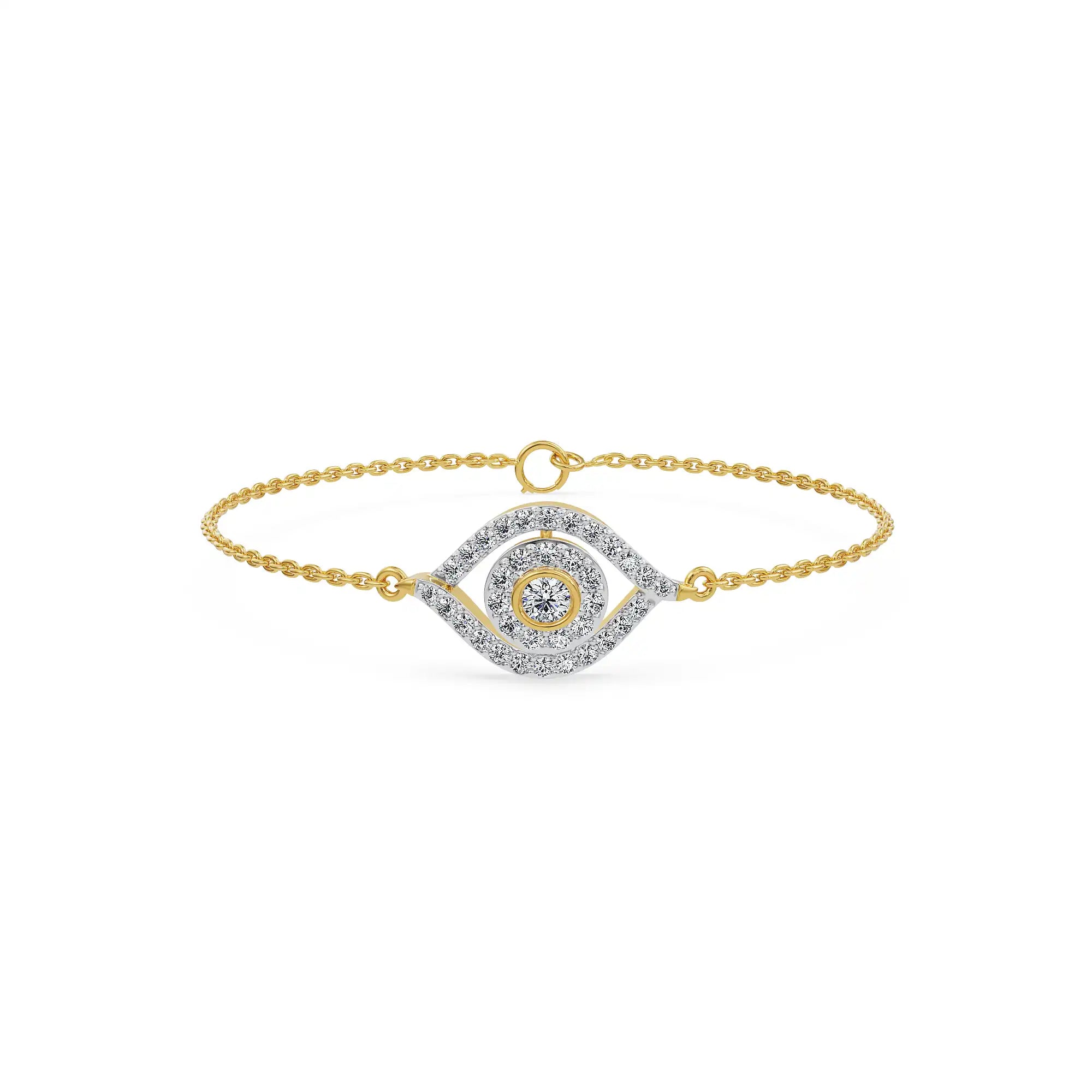 Astra Evil Eye Lab Grown Diamond Bracelet