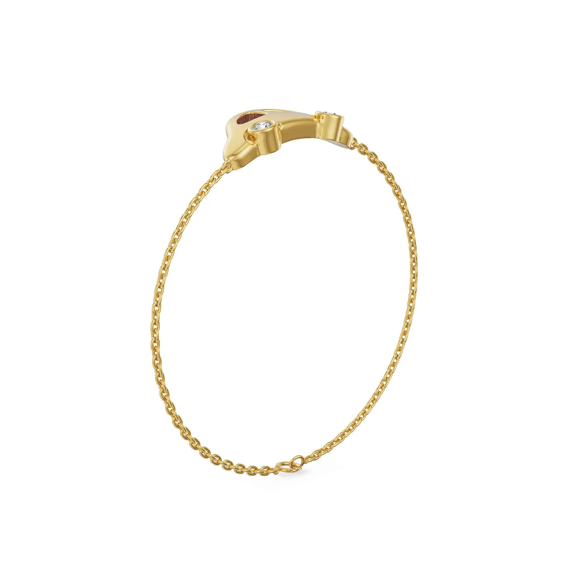 Beetle Joy Lab Grown Diamond Bracelet
Back View