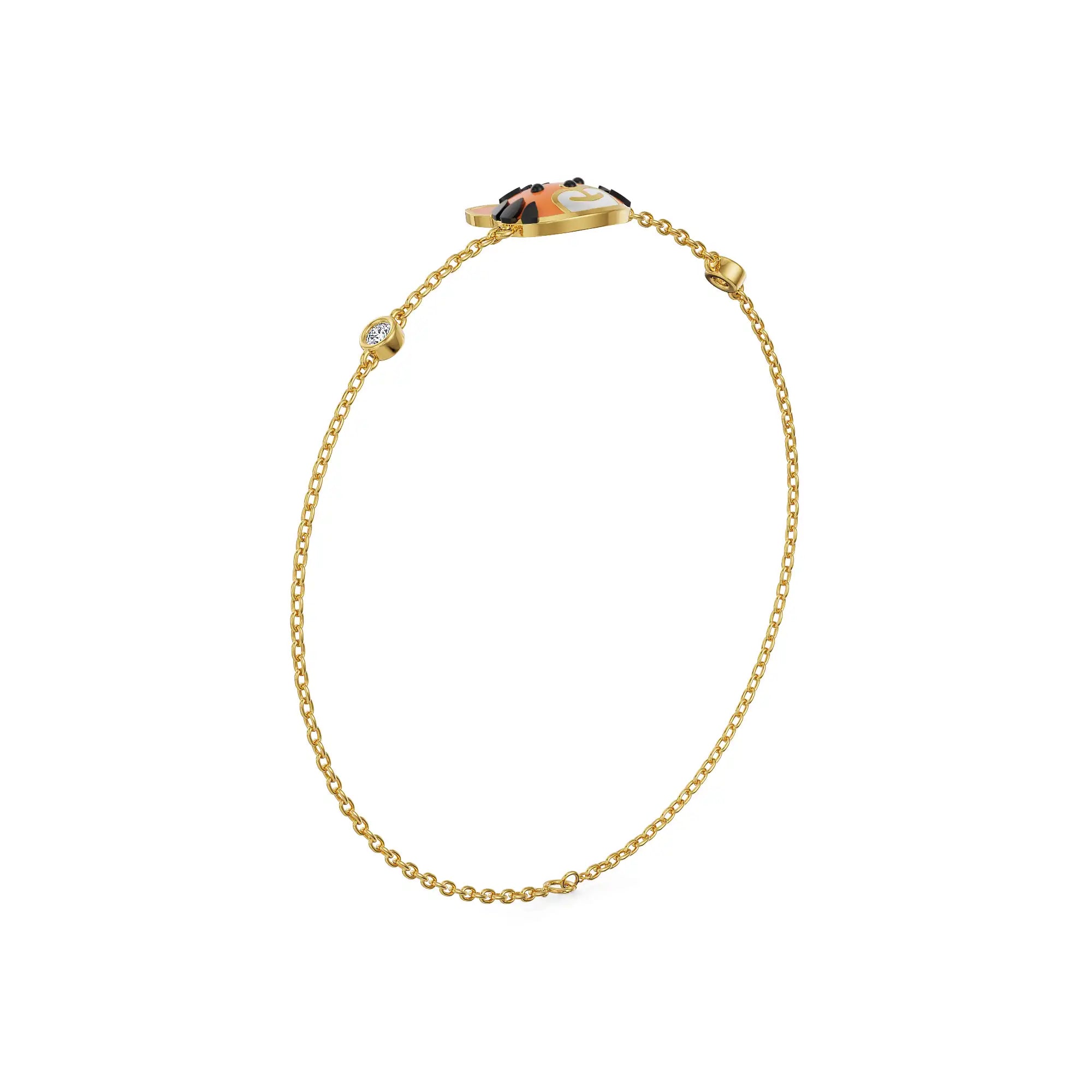 Little Roar Tiger Lab Grown Diamond Bracelet