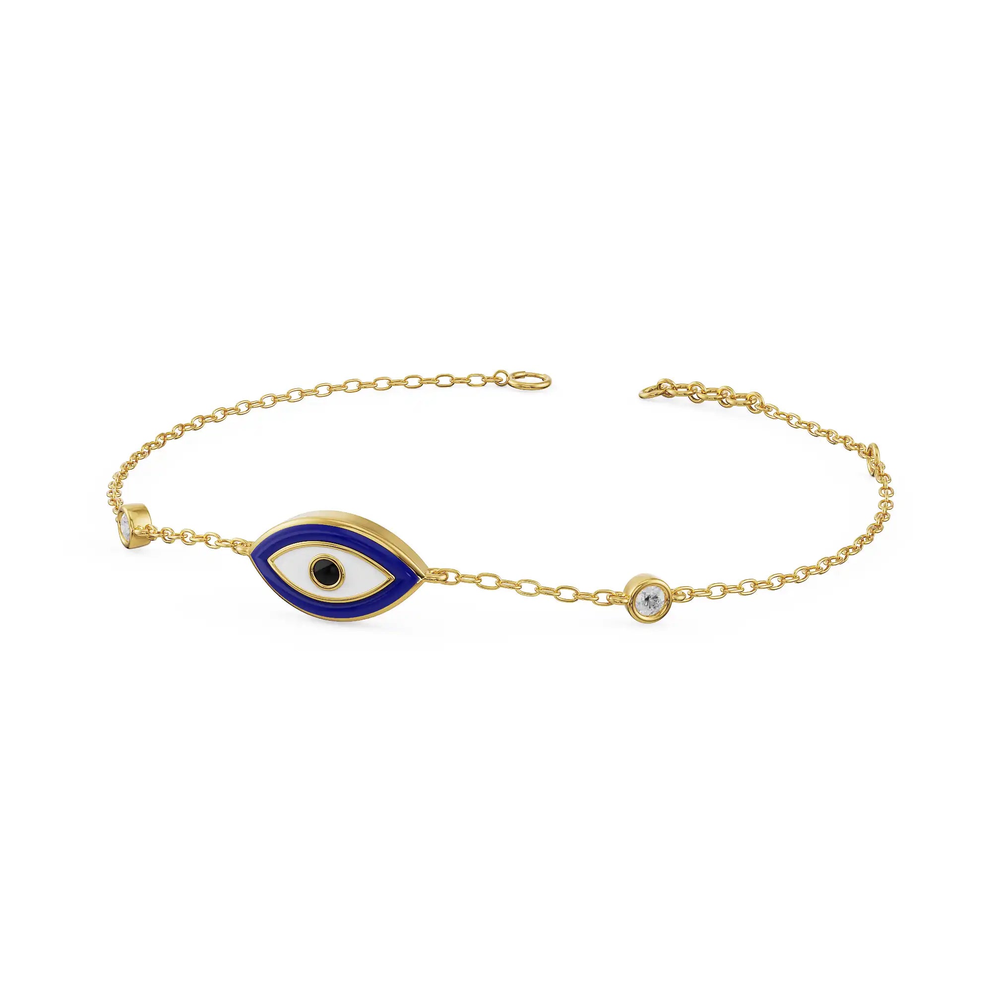 Iris Evil Eye Lab Diamond Bracelet_in-stock