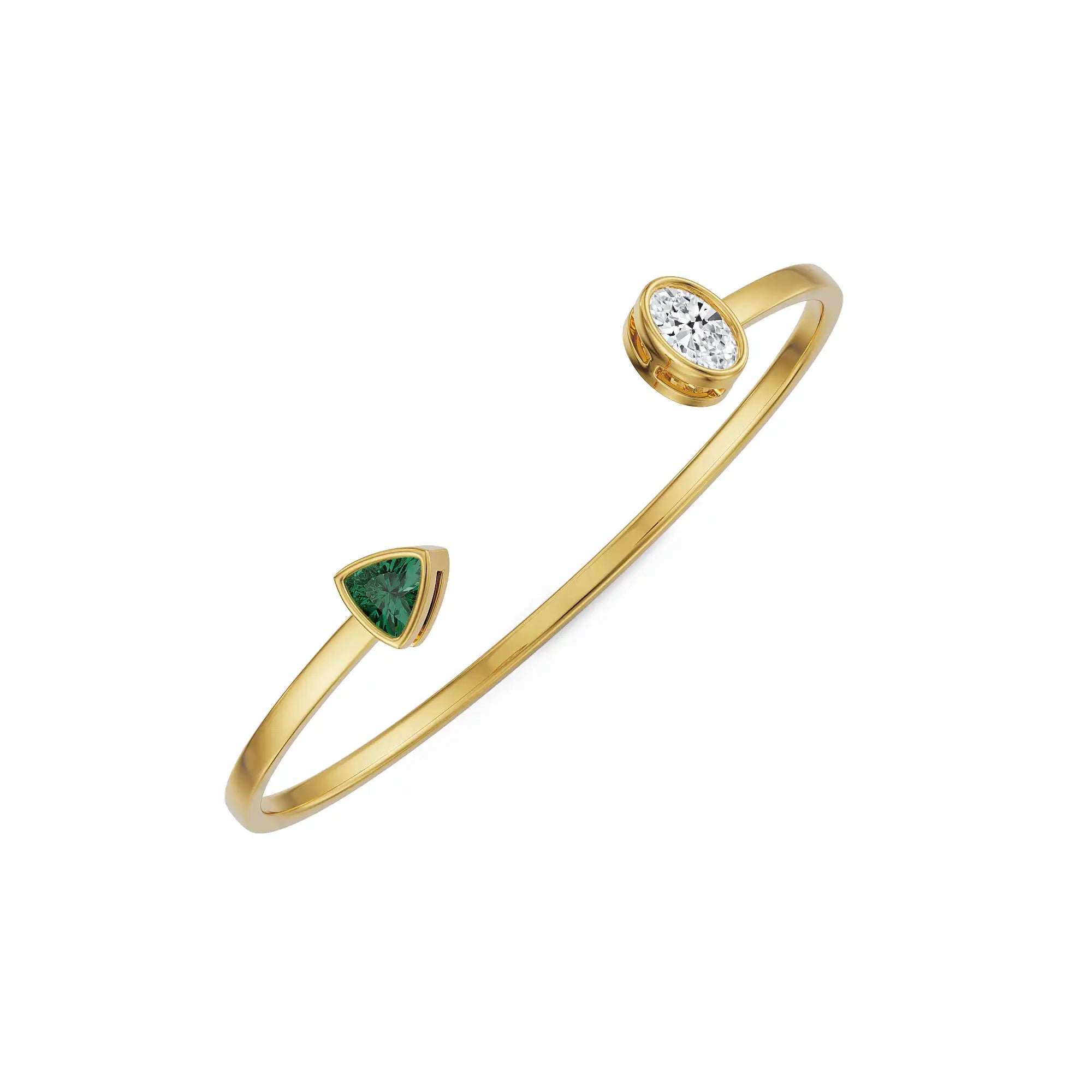 Curve Crush Lab Grown Diamond Bracelet
Top View