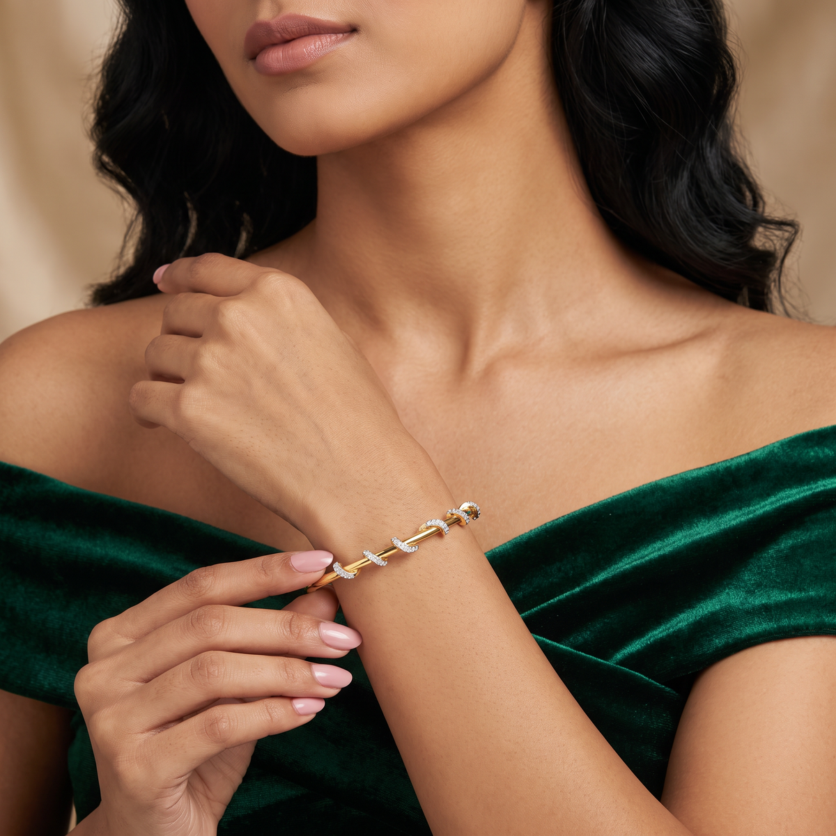 Infinity Embrace Lab Grown Diamond Bracelet
