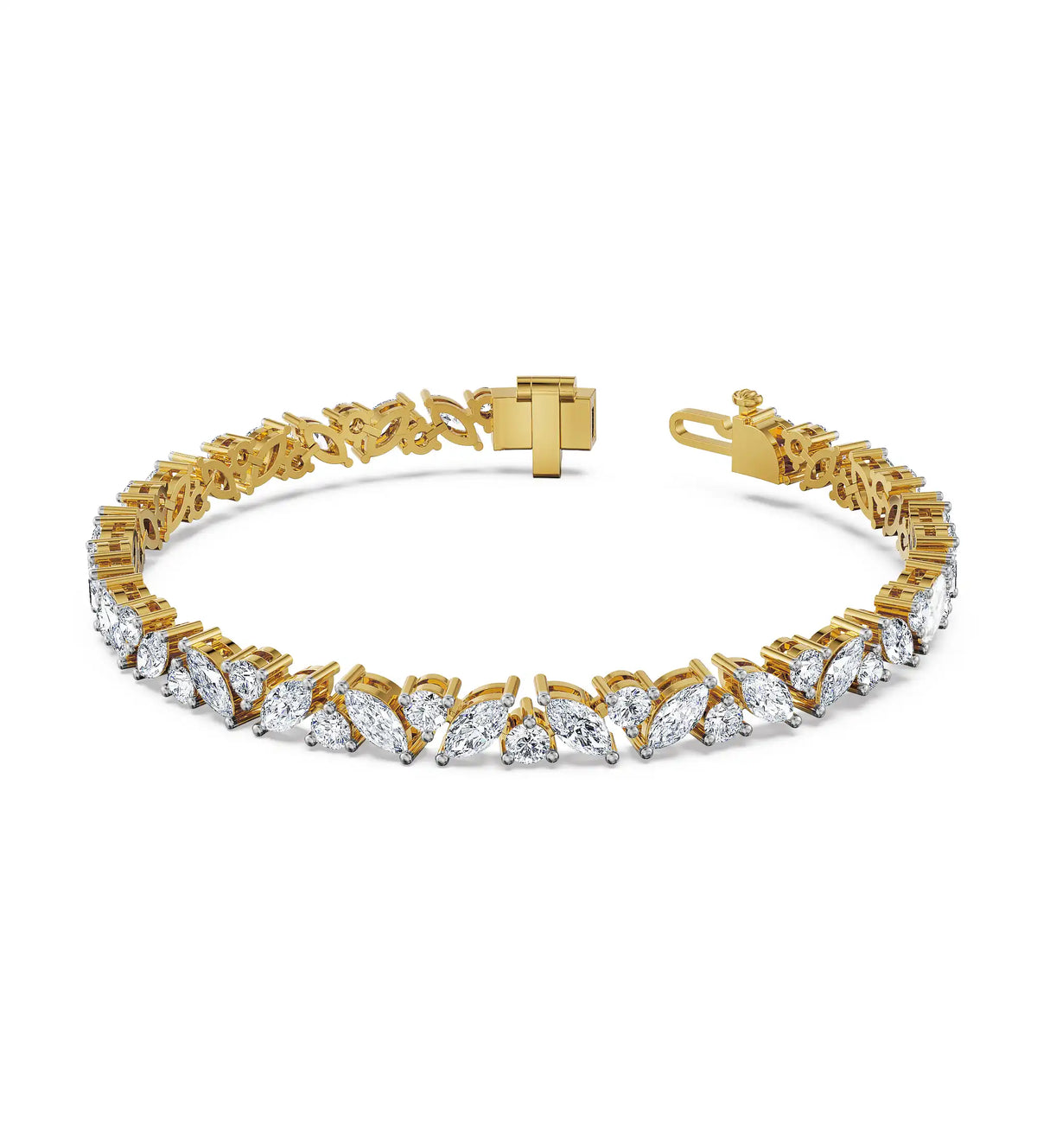 Wave Lab Grown Diamond Bracelet
