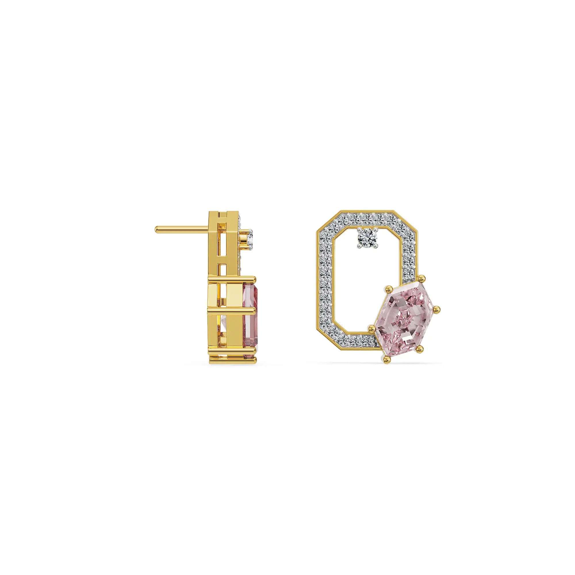 Crimson Poise Lab Grown Diamond Pendant Set