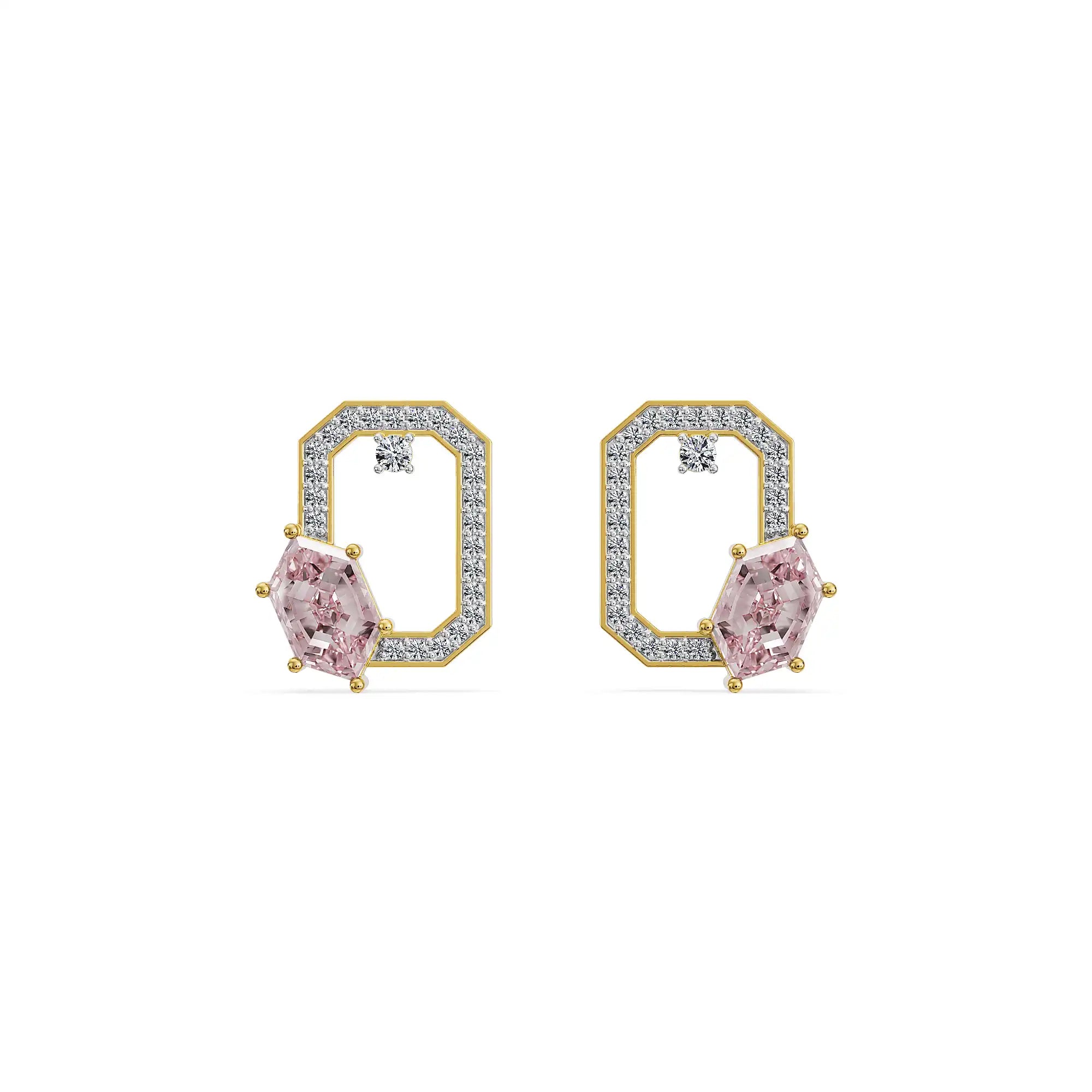 Crimson Poise Lab Grown Diamond Pendant Set