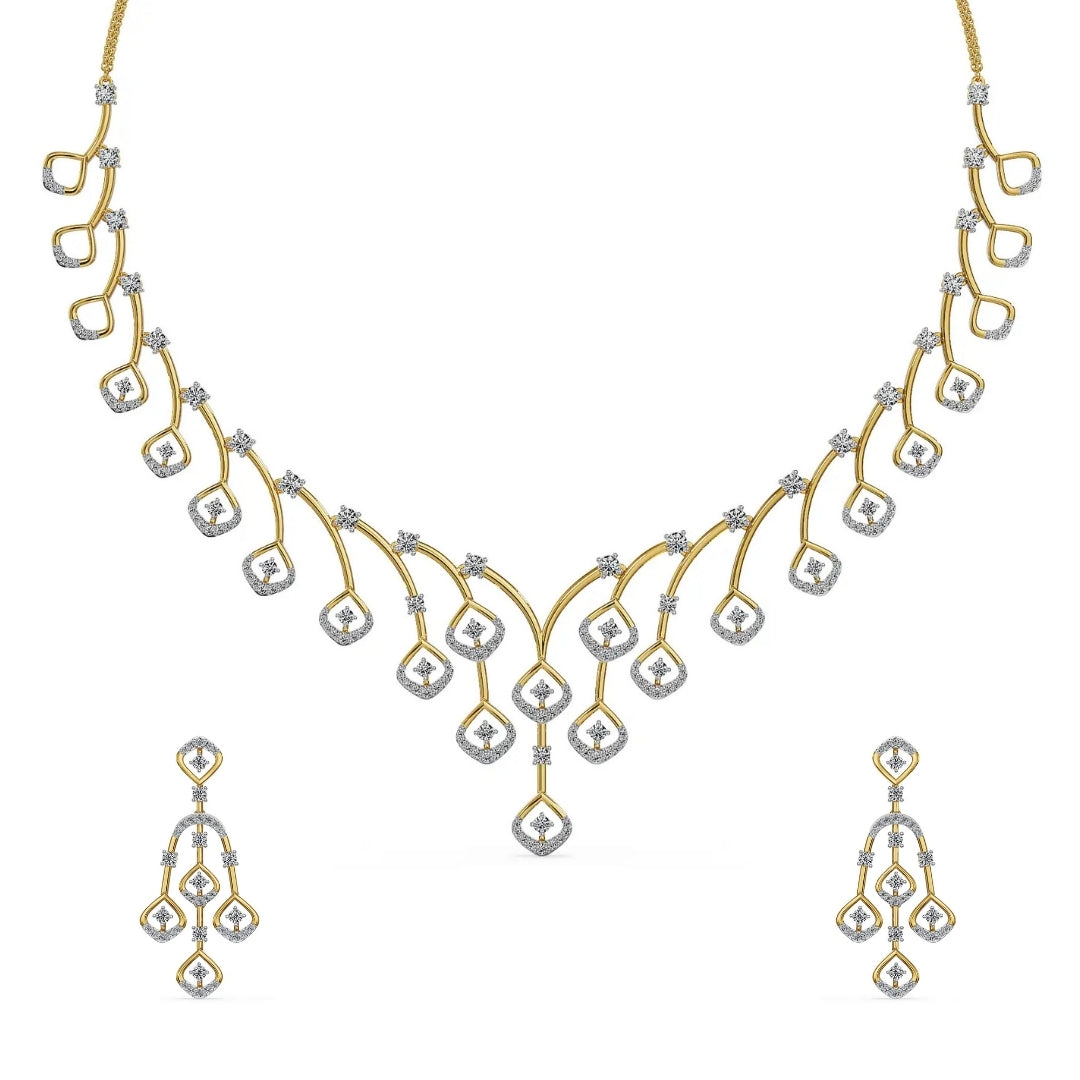 Vallari Lab Grown Diamond Necklace Set