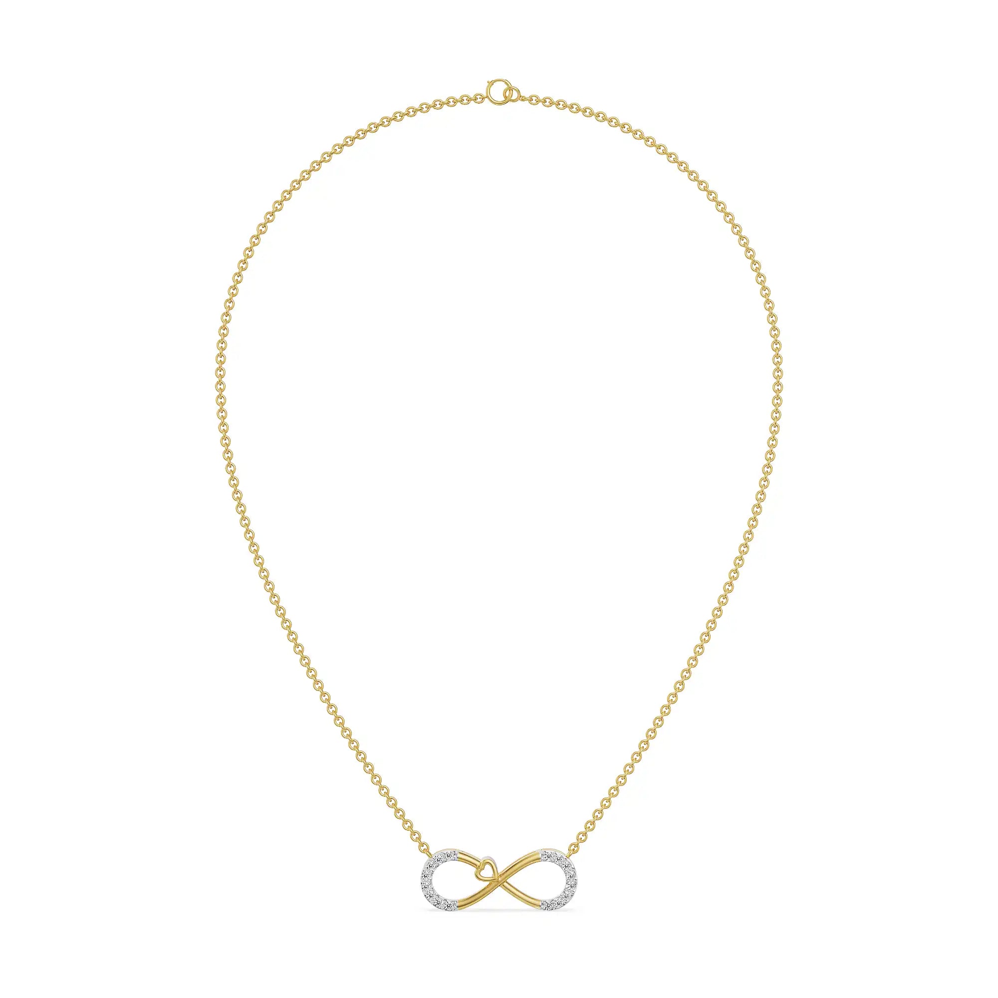 Infinity Suhana Lab Grown Diamond Necklace Set