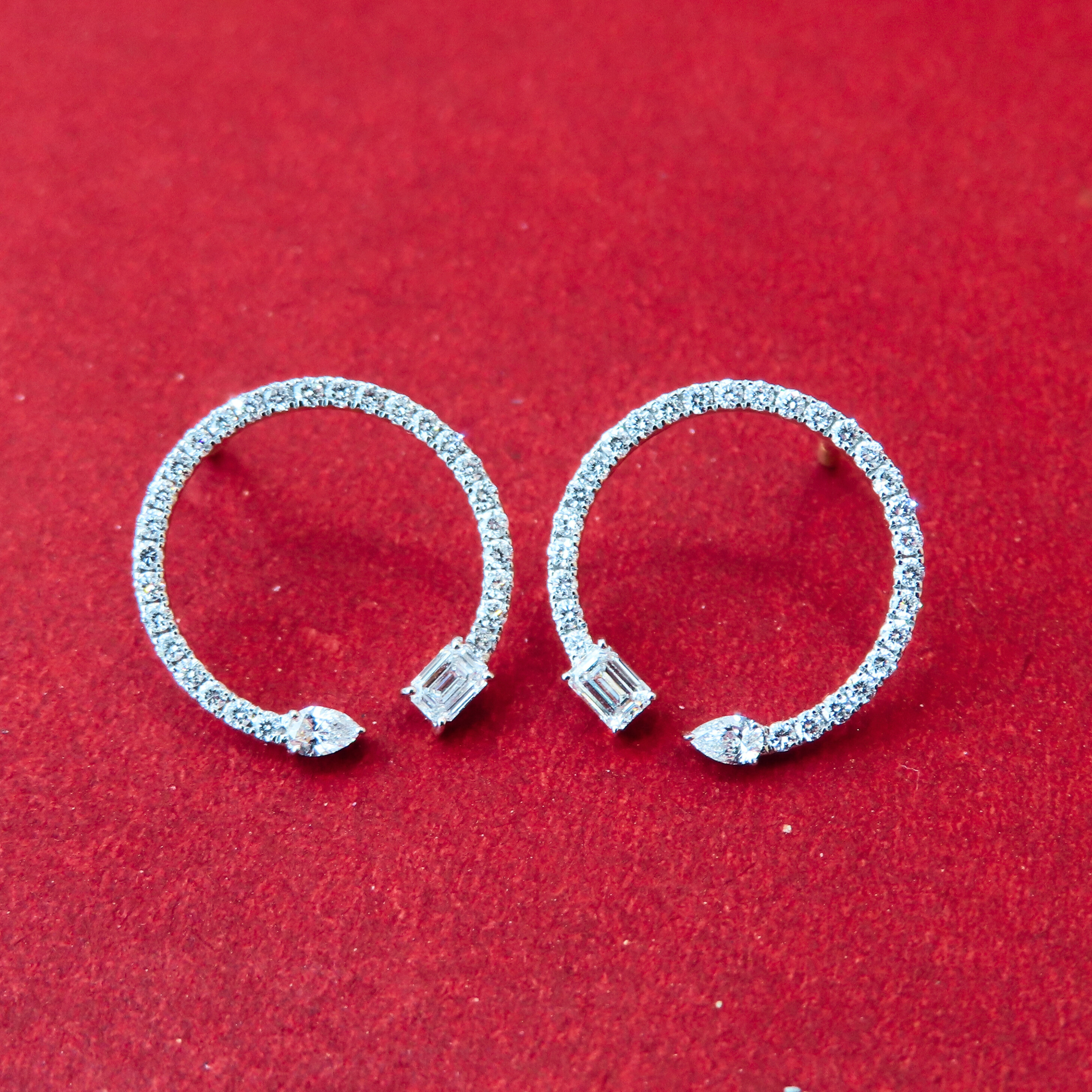 Brekie Hoop Lab Grown Diamond Earrings