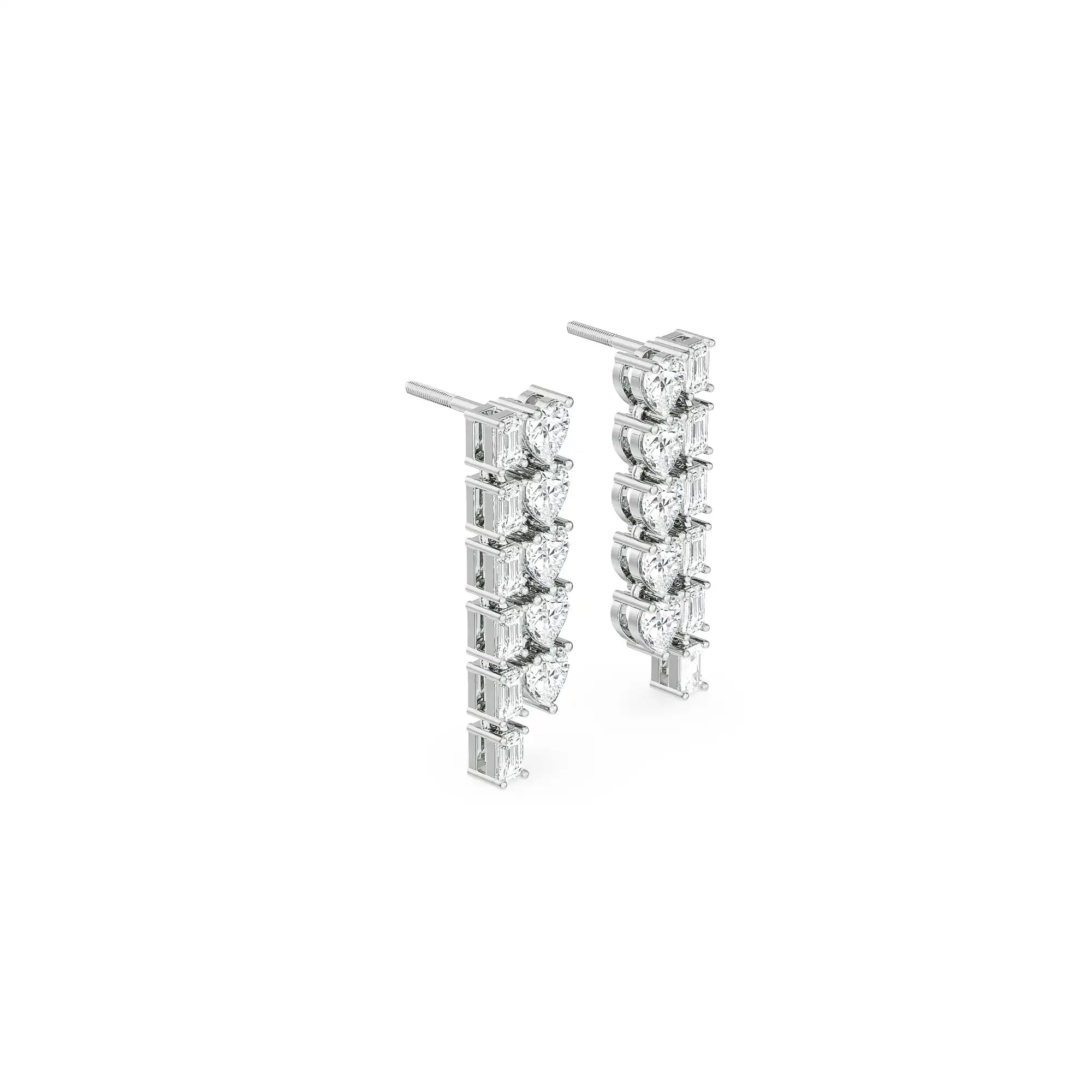 Valentina Diamond Earrings Side view