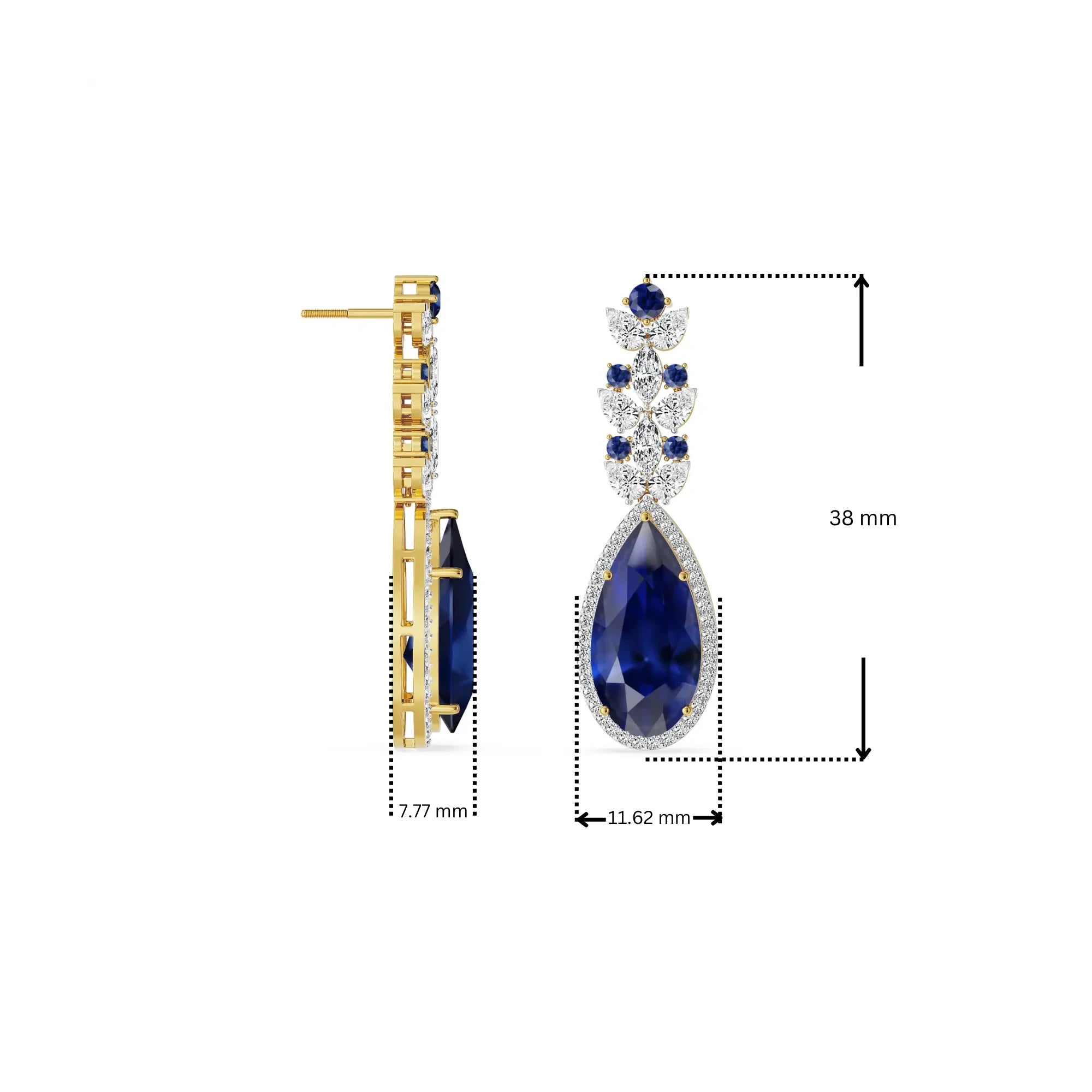 Indigo Ice Lab Grown Diamond Earrings 9KT